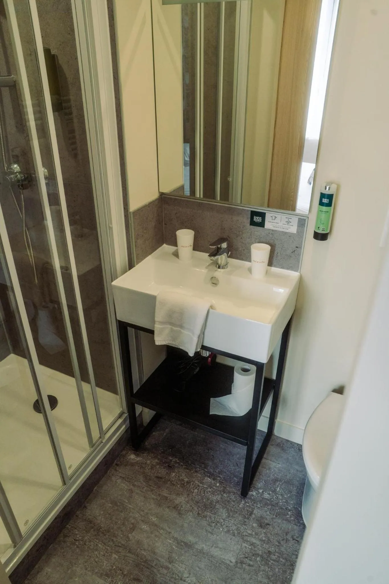 Shower in LOGIS -Hotel & Restaurant de la Place