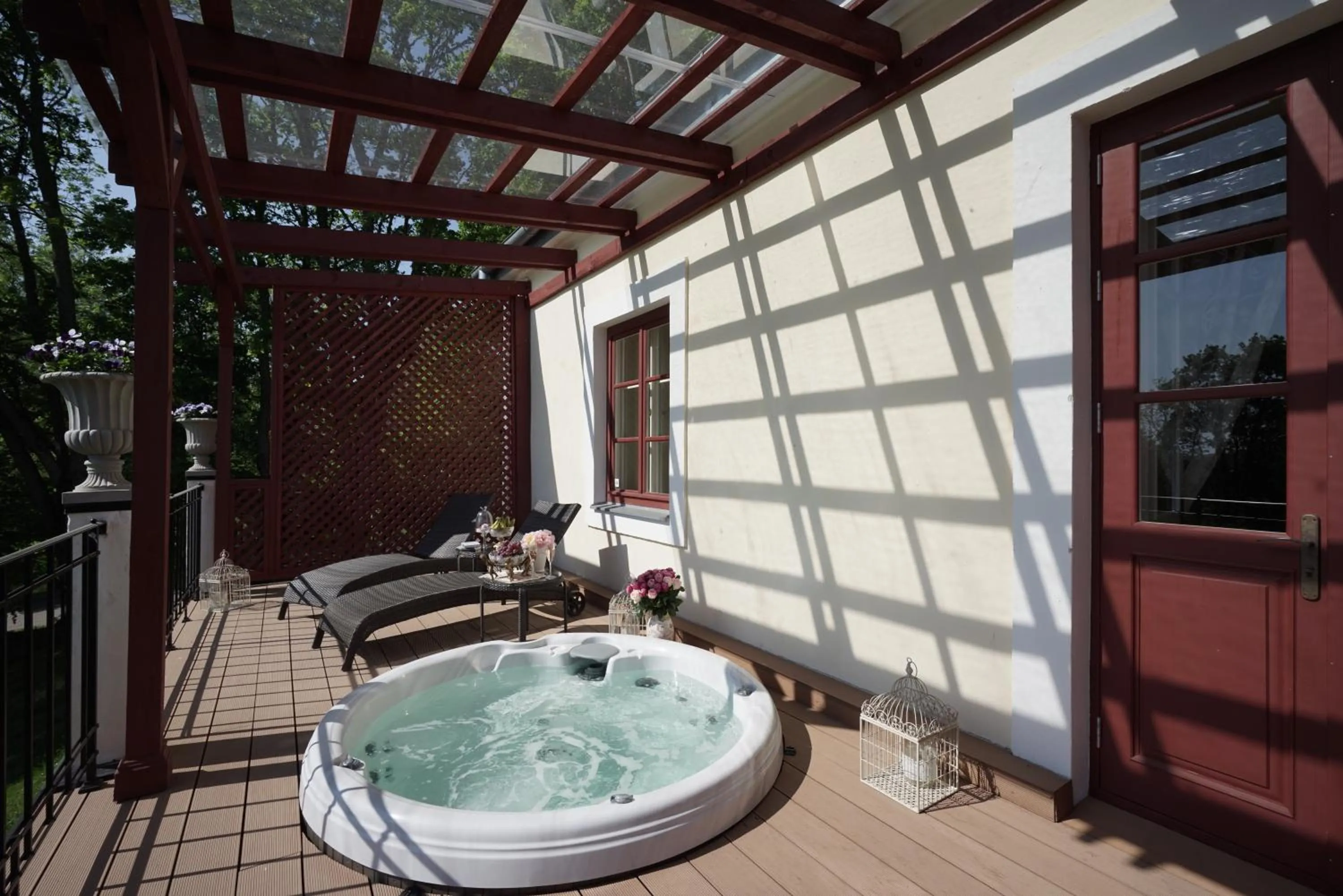 Balcony/Terrace in Liepupe Manor