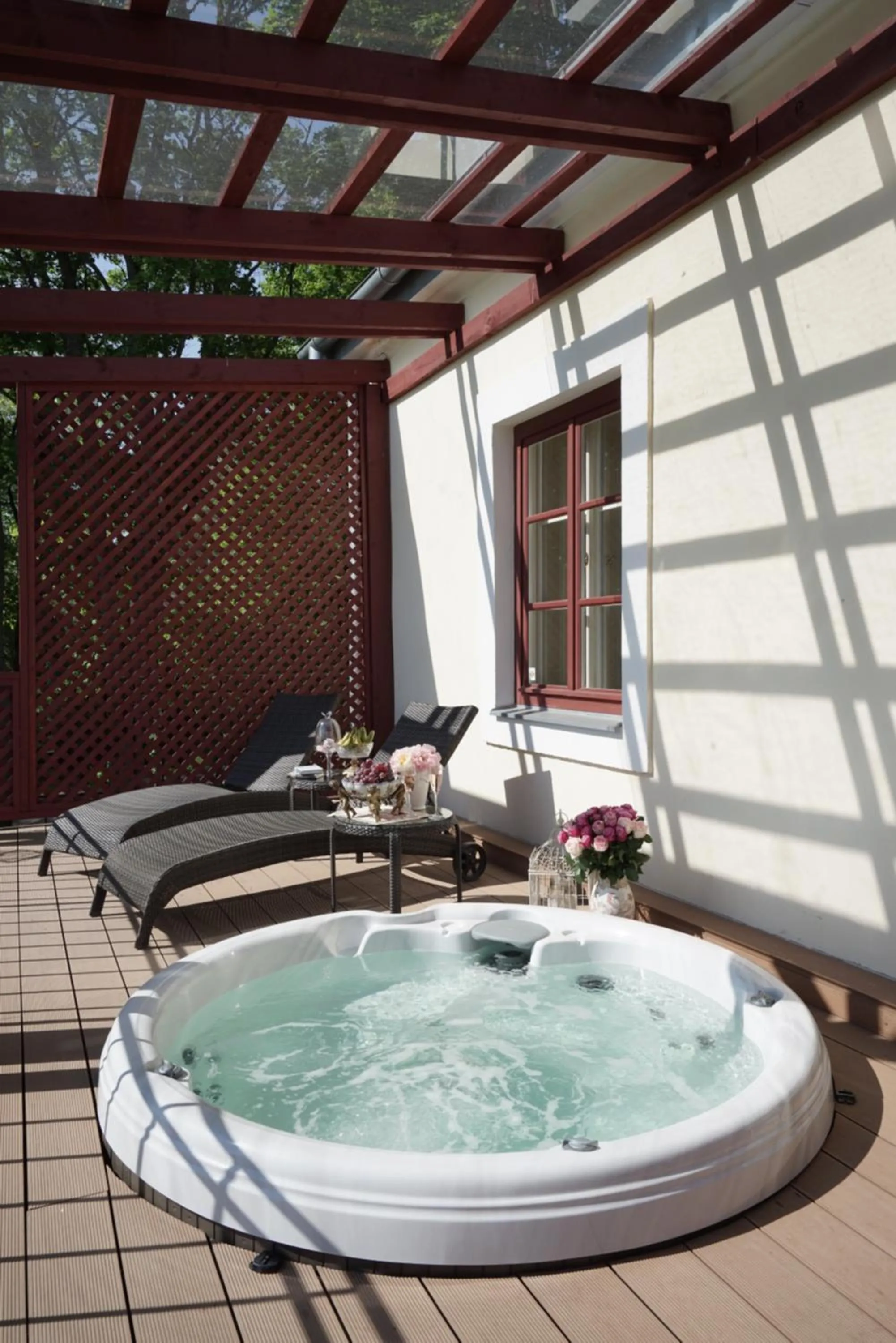 Balcony/Terrace in Liepupe Manor