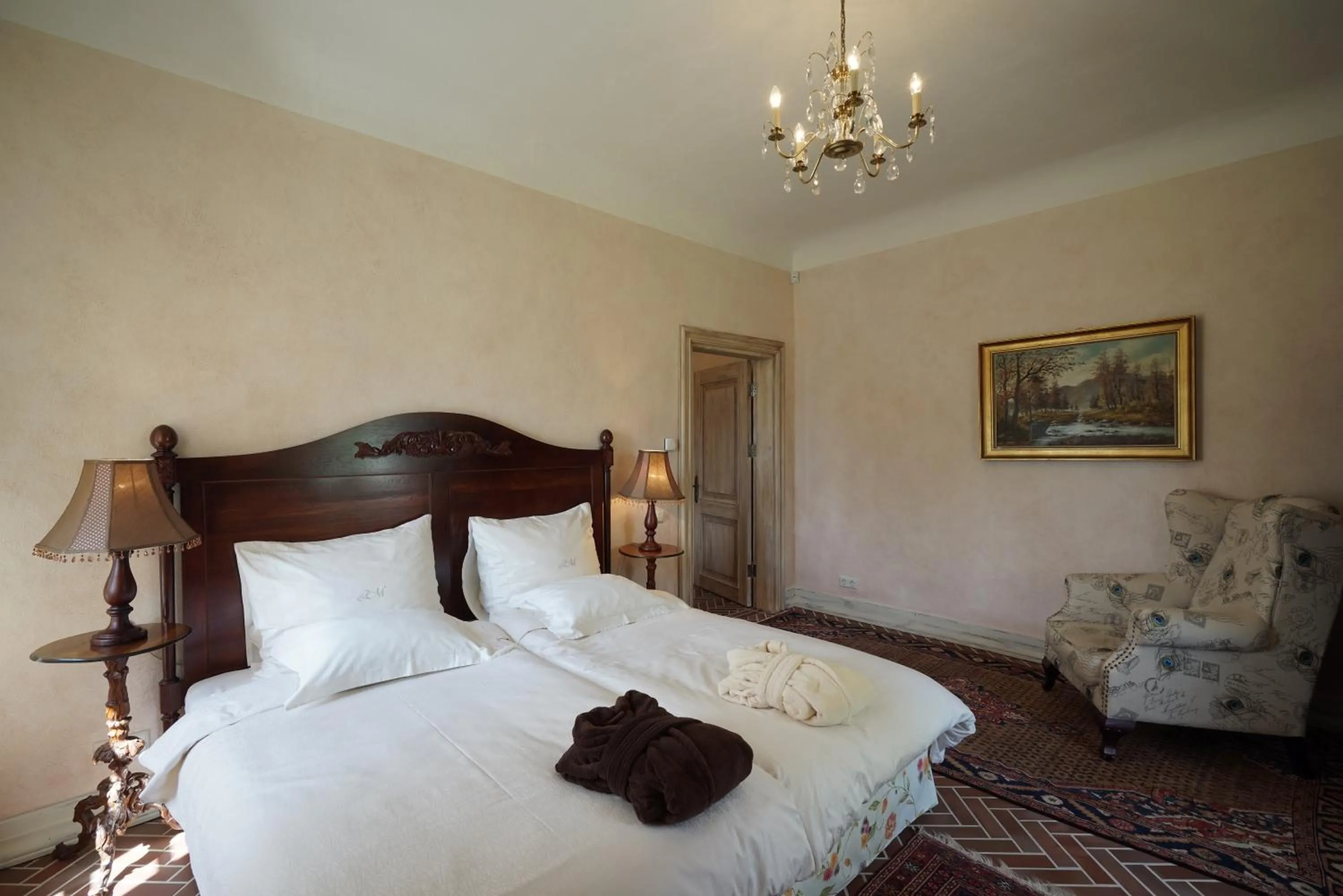 Photo of the whole room, Bed in Liepupe Manor