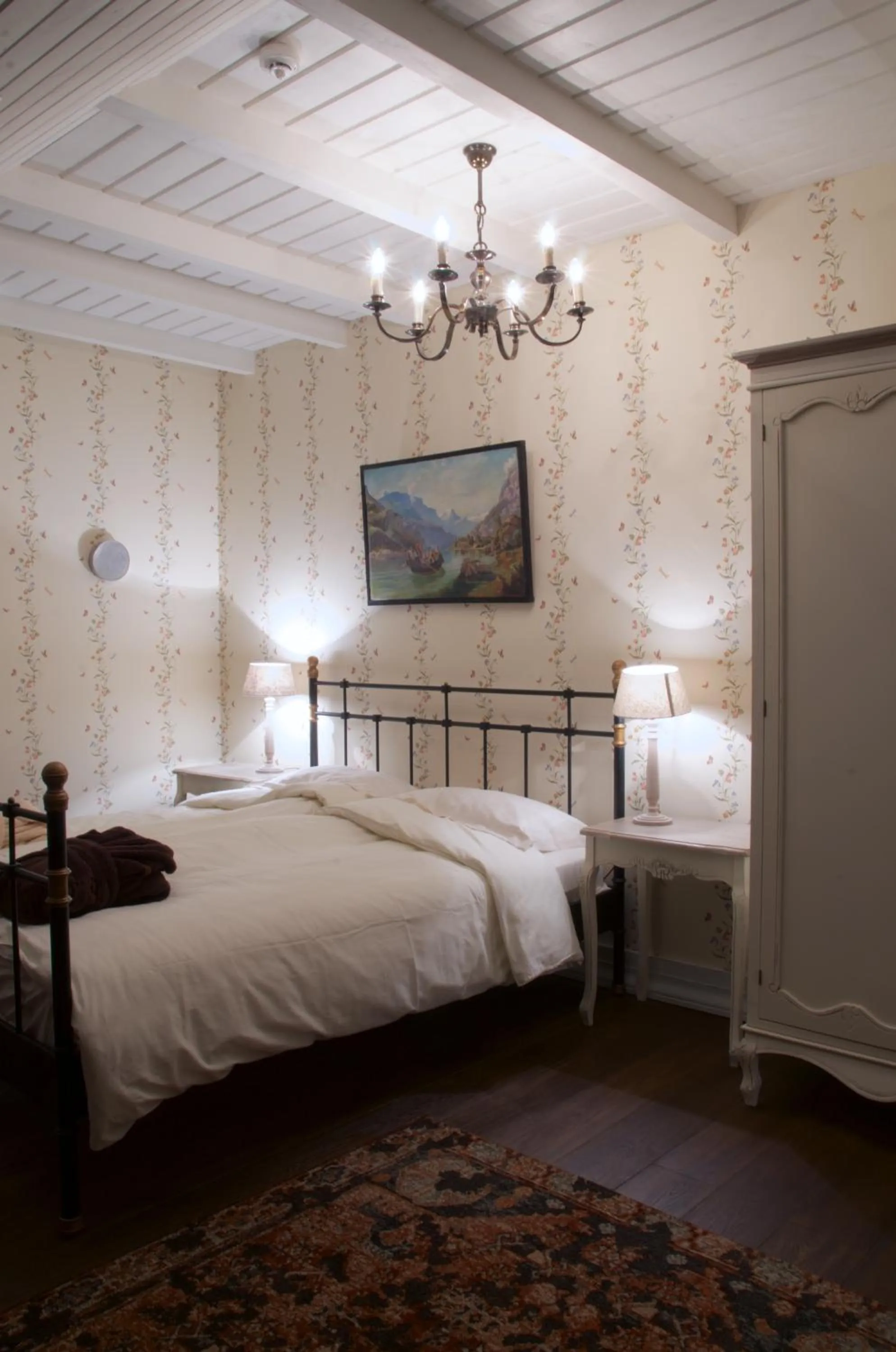 Bedroom, Bed in Liepupe Manor