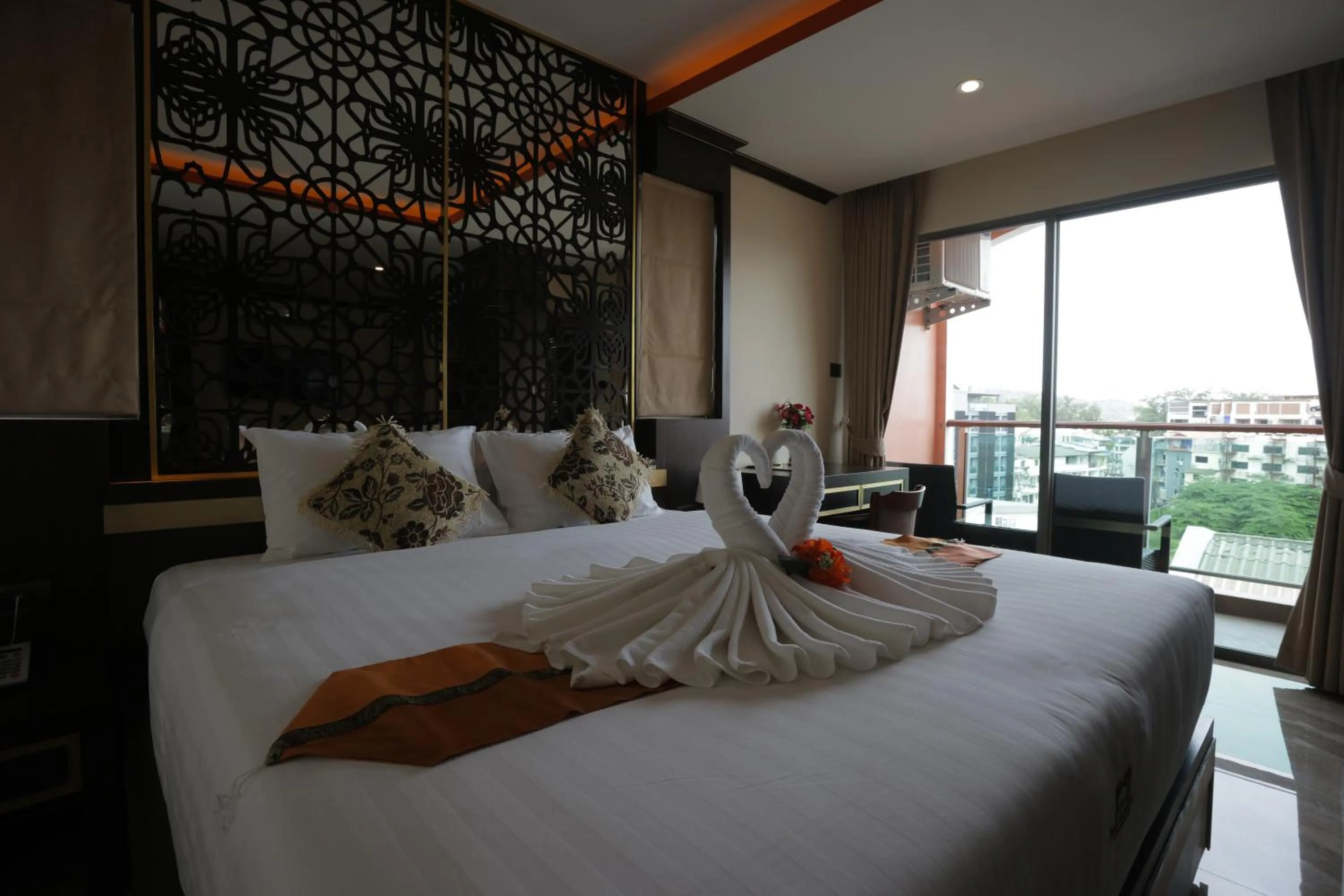 View (from property/room), Bed in BAB ALHARA HOTEL