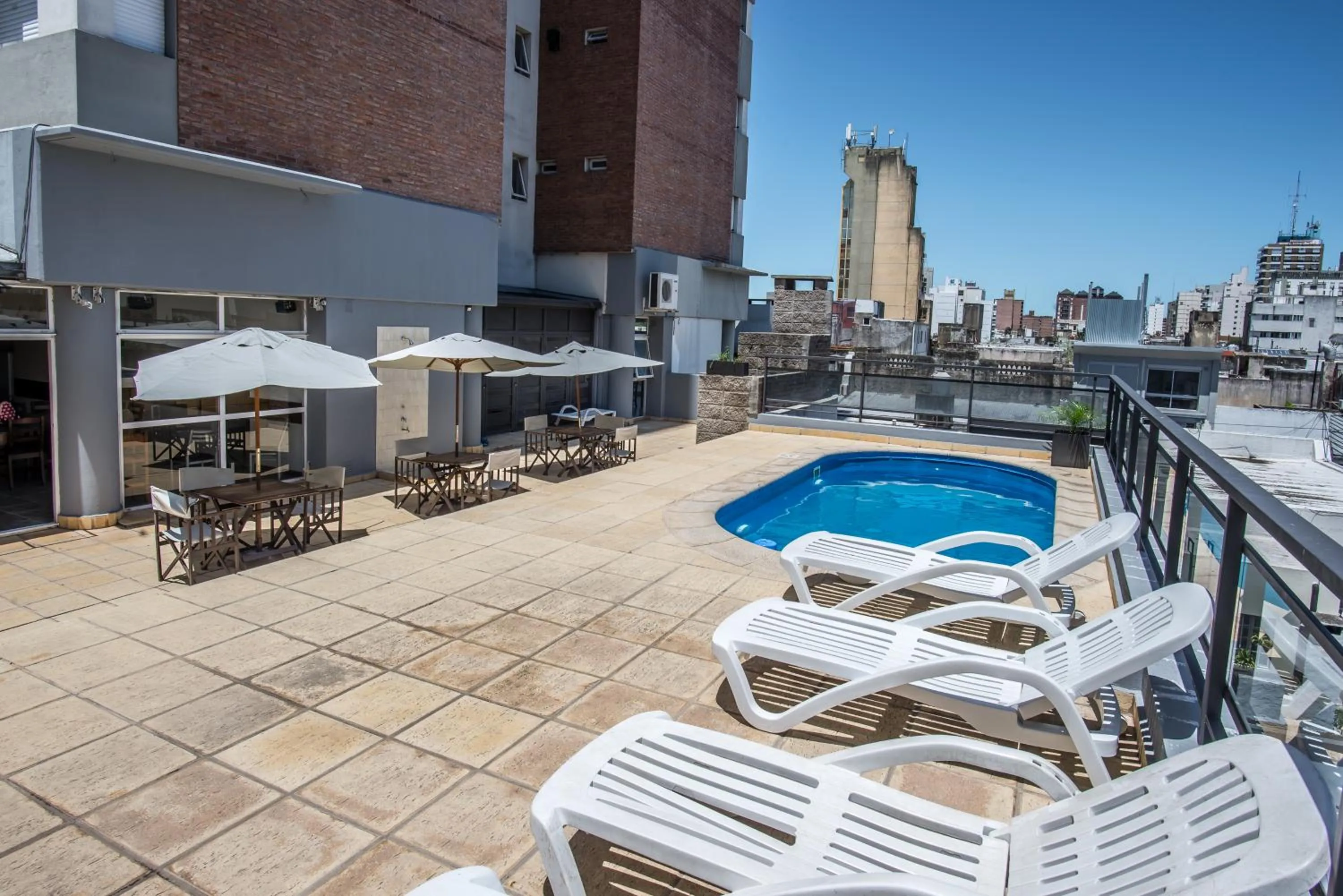 Swimming pool in Castelar Hotel Santa Fe