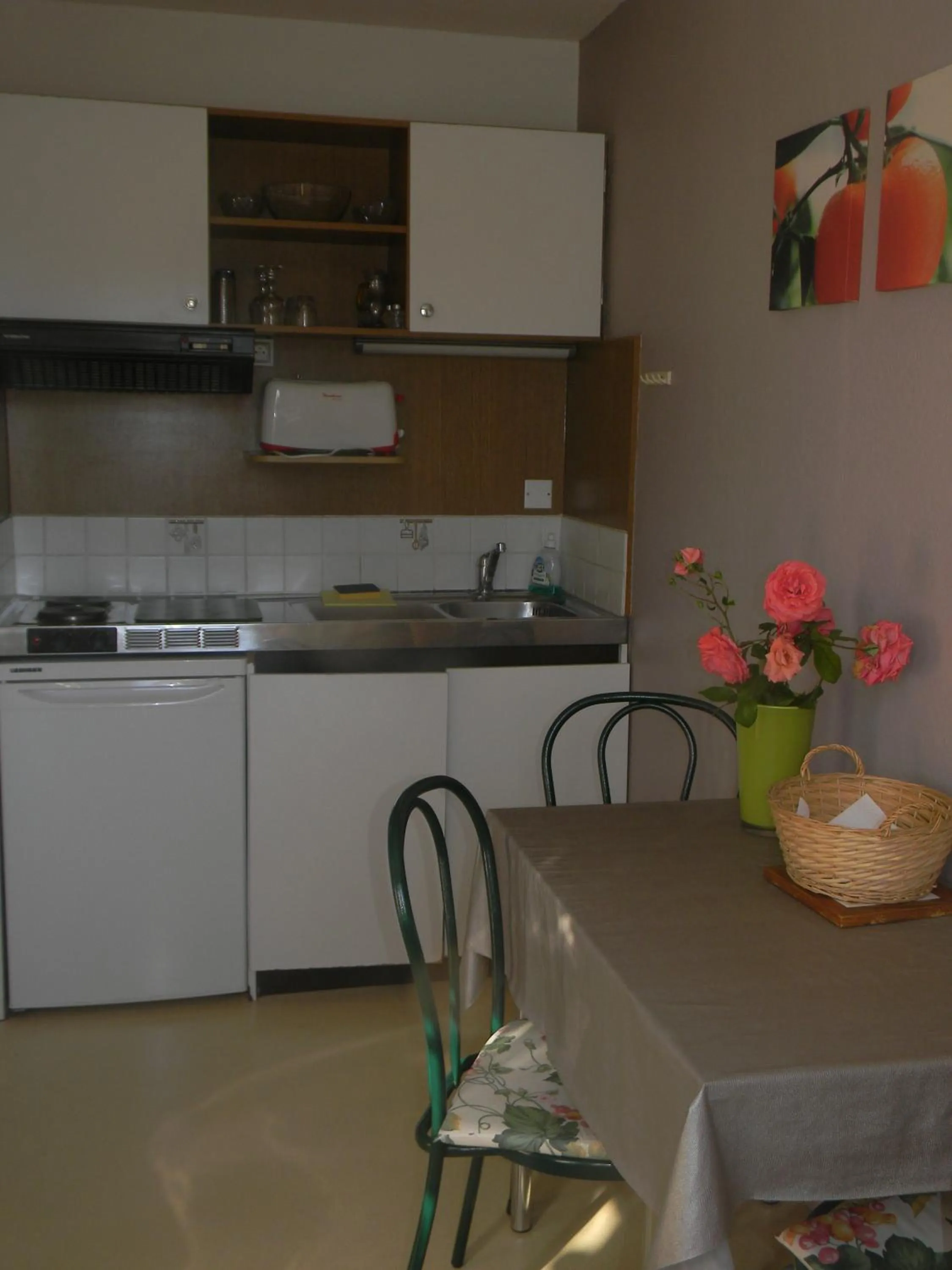 Kitchen or kitchenette in Résidence Hôtelière Hélios