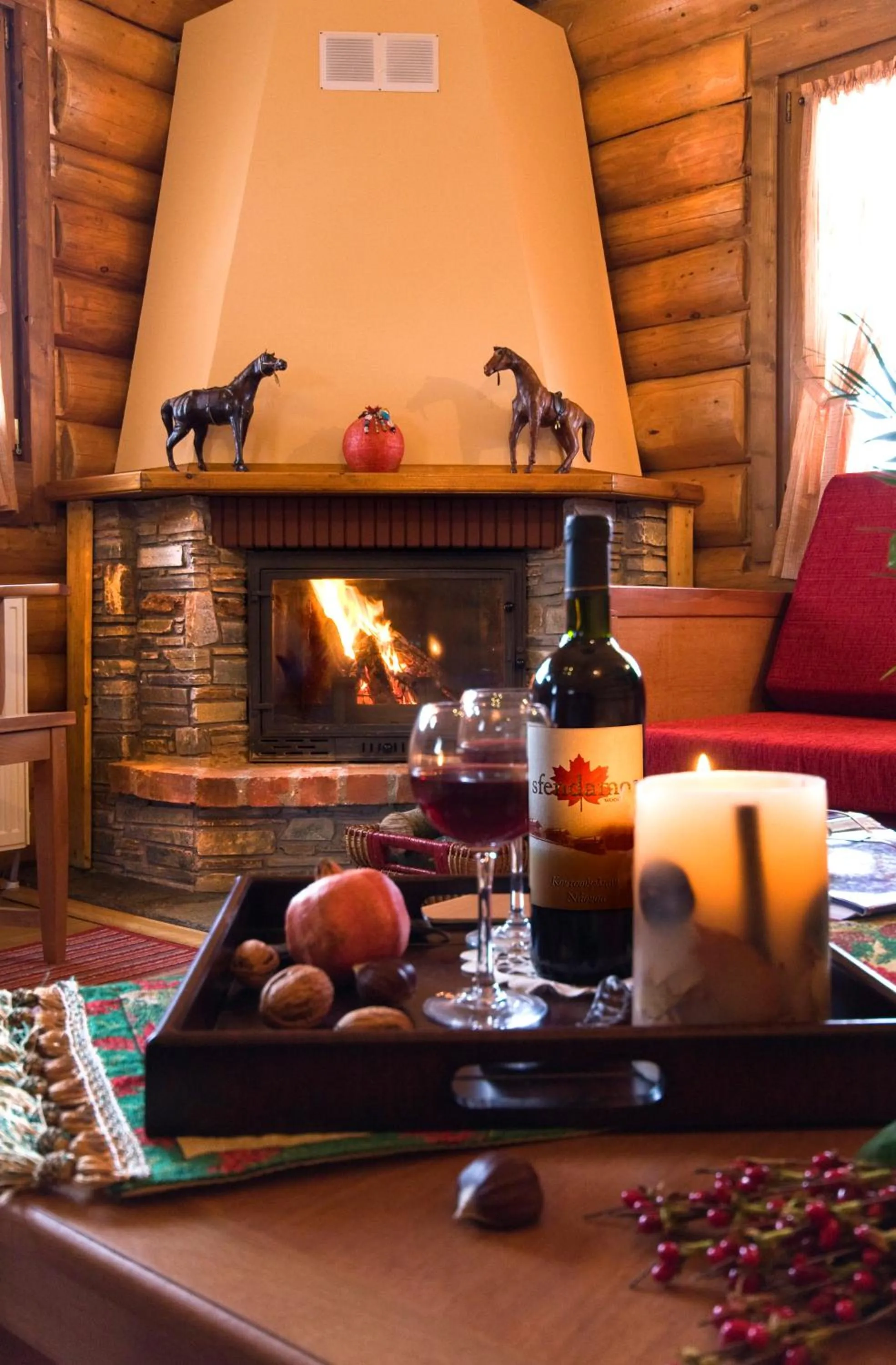 Winter in Sfendamos Wood Village