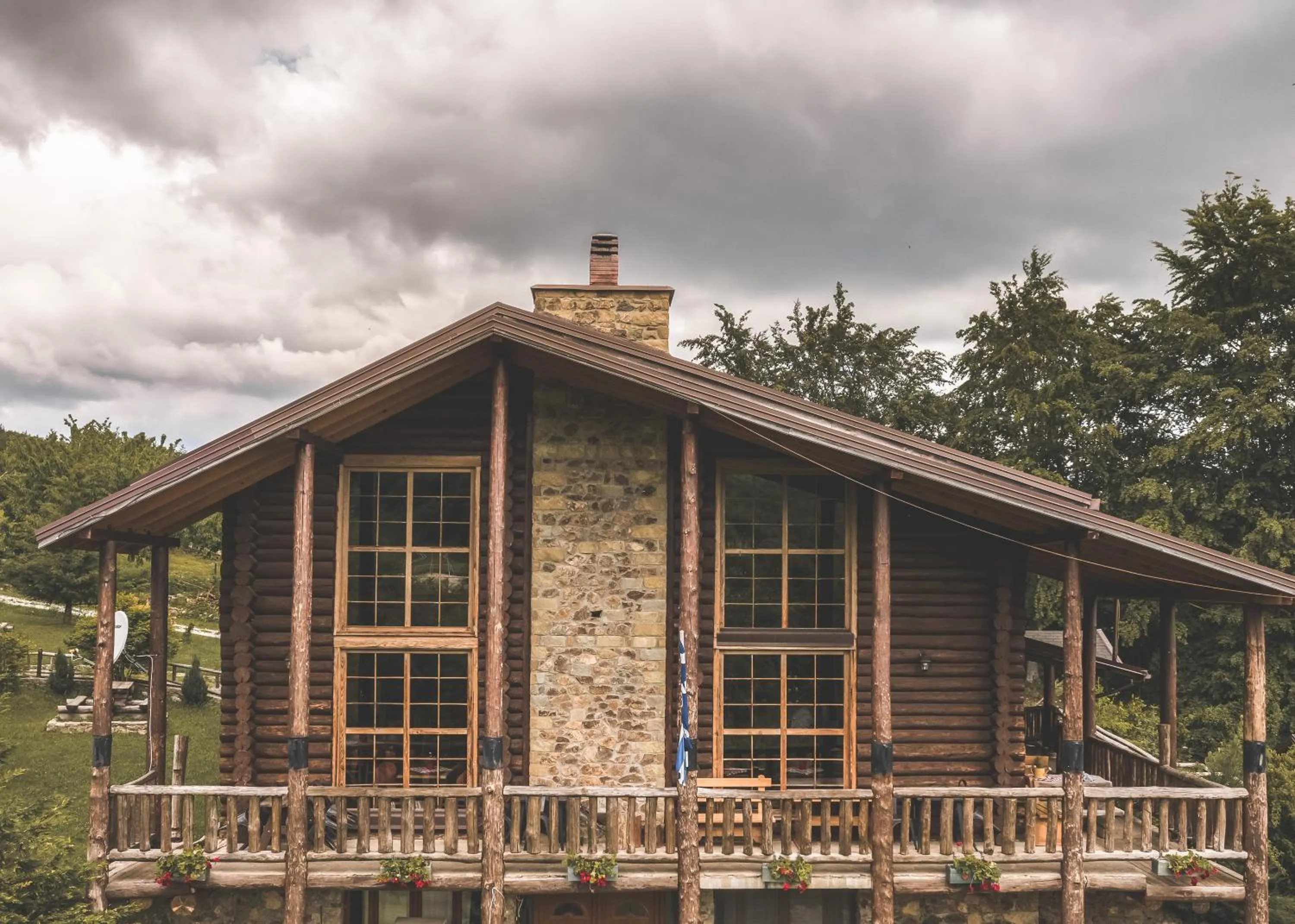 Balcony/Terrace in Sfendamos Wood Village