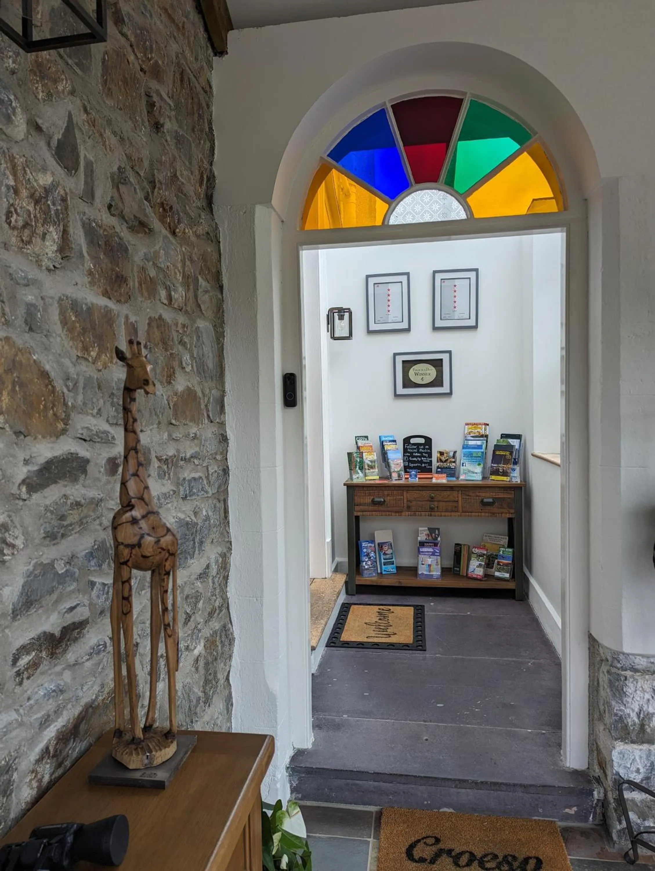 Facade/entrance in LLys Aeron "The Little Hotel"