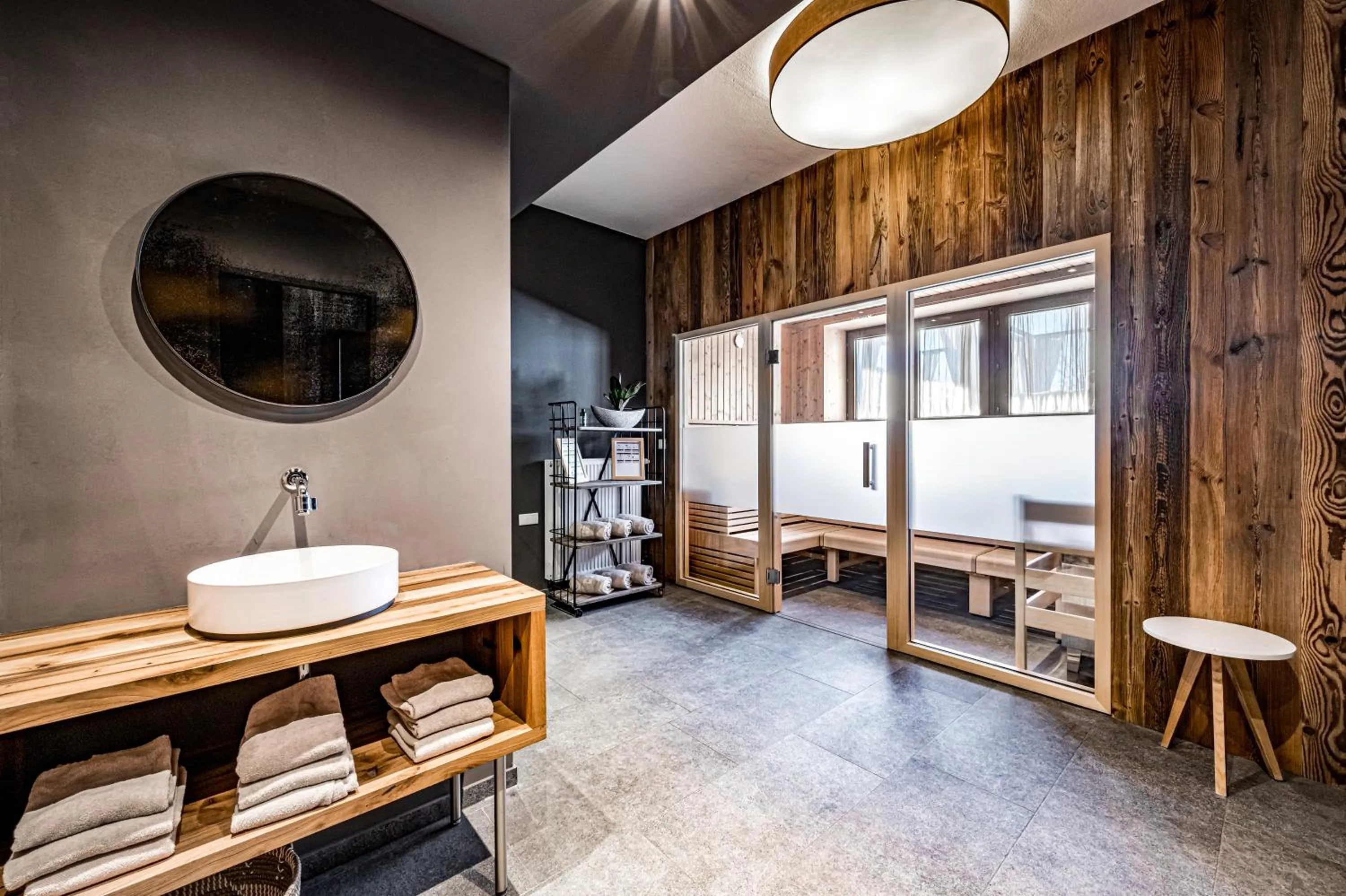 Sauna in ALMMONTE SENSUM SUITES - Funky Living Hotel