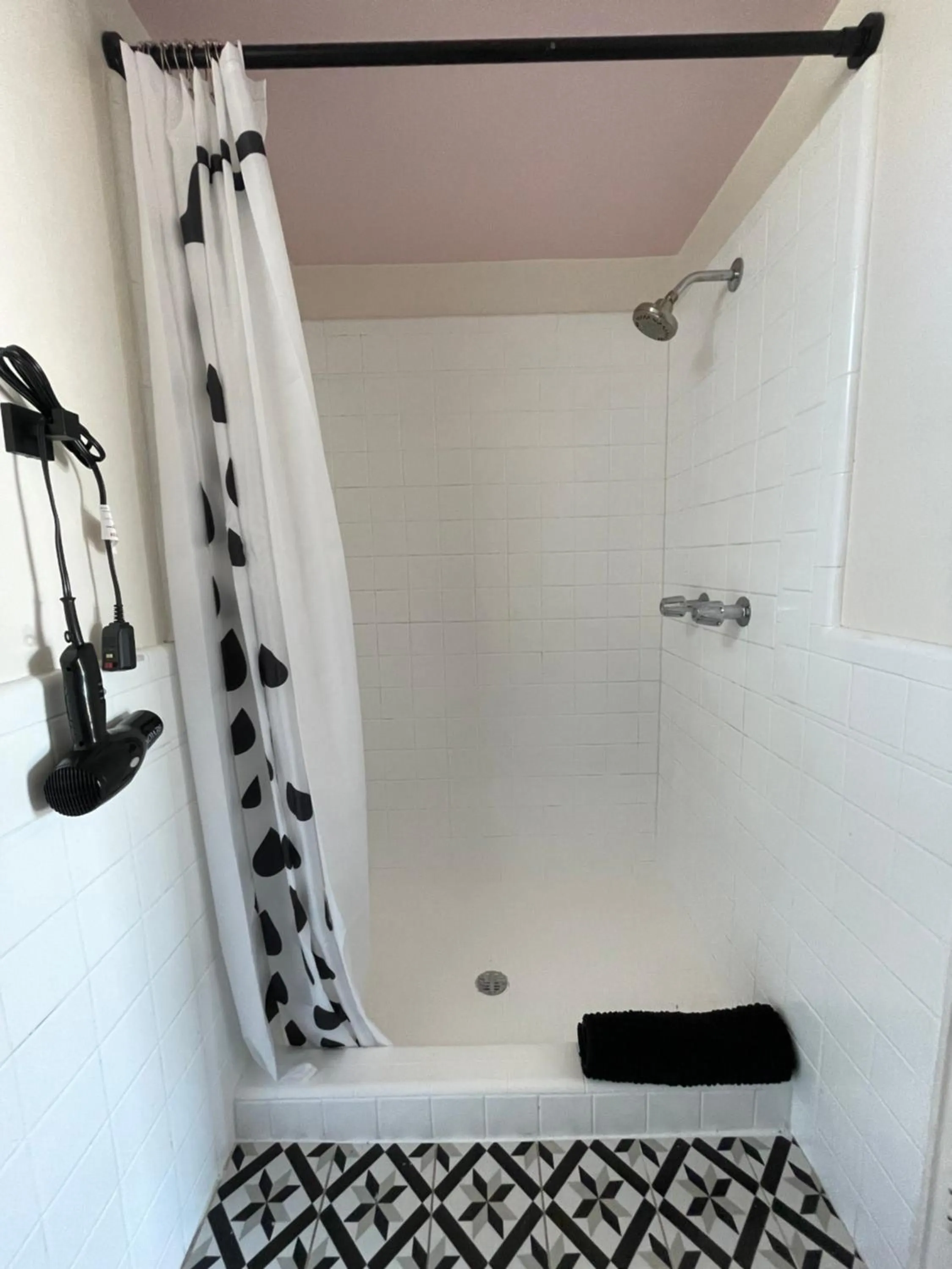 Shower in Rainbow Motel