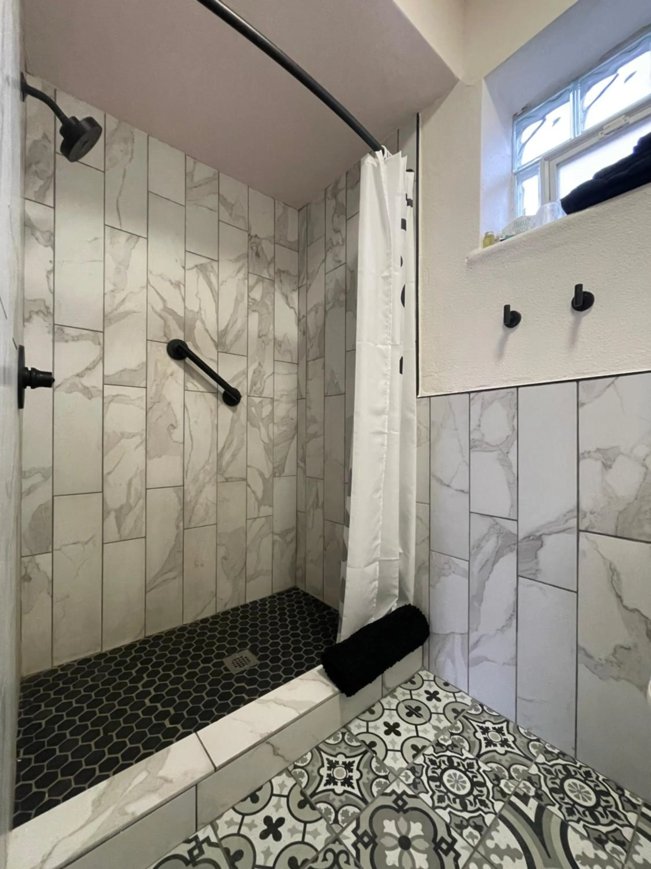 Shower in Rainbow Motel