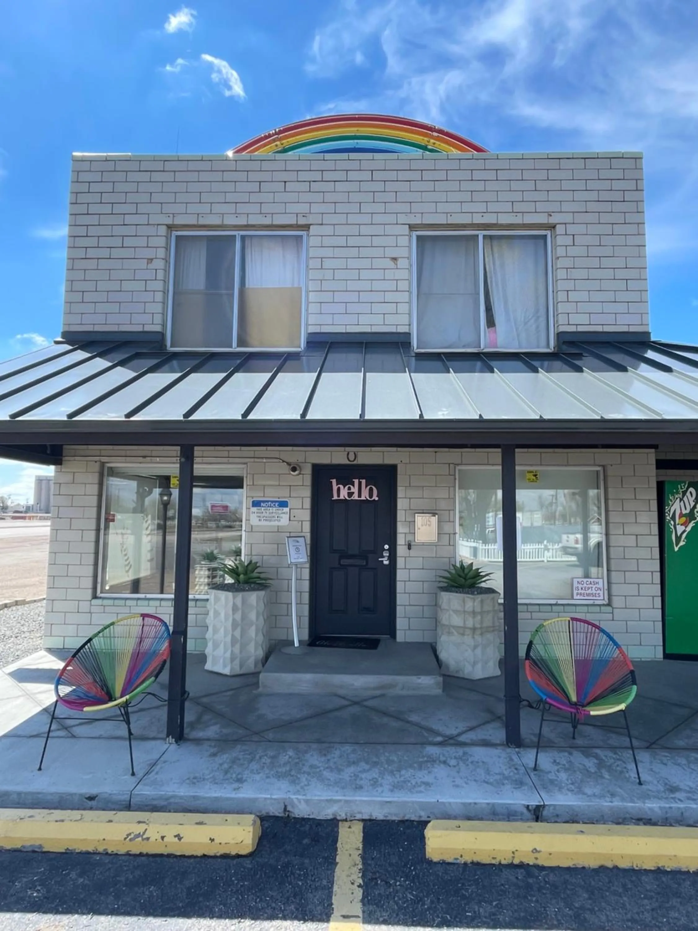 Property building in Rainbow Motel