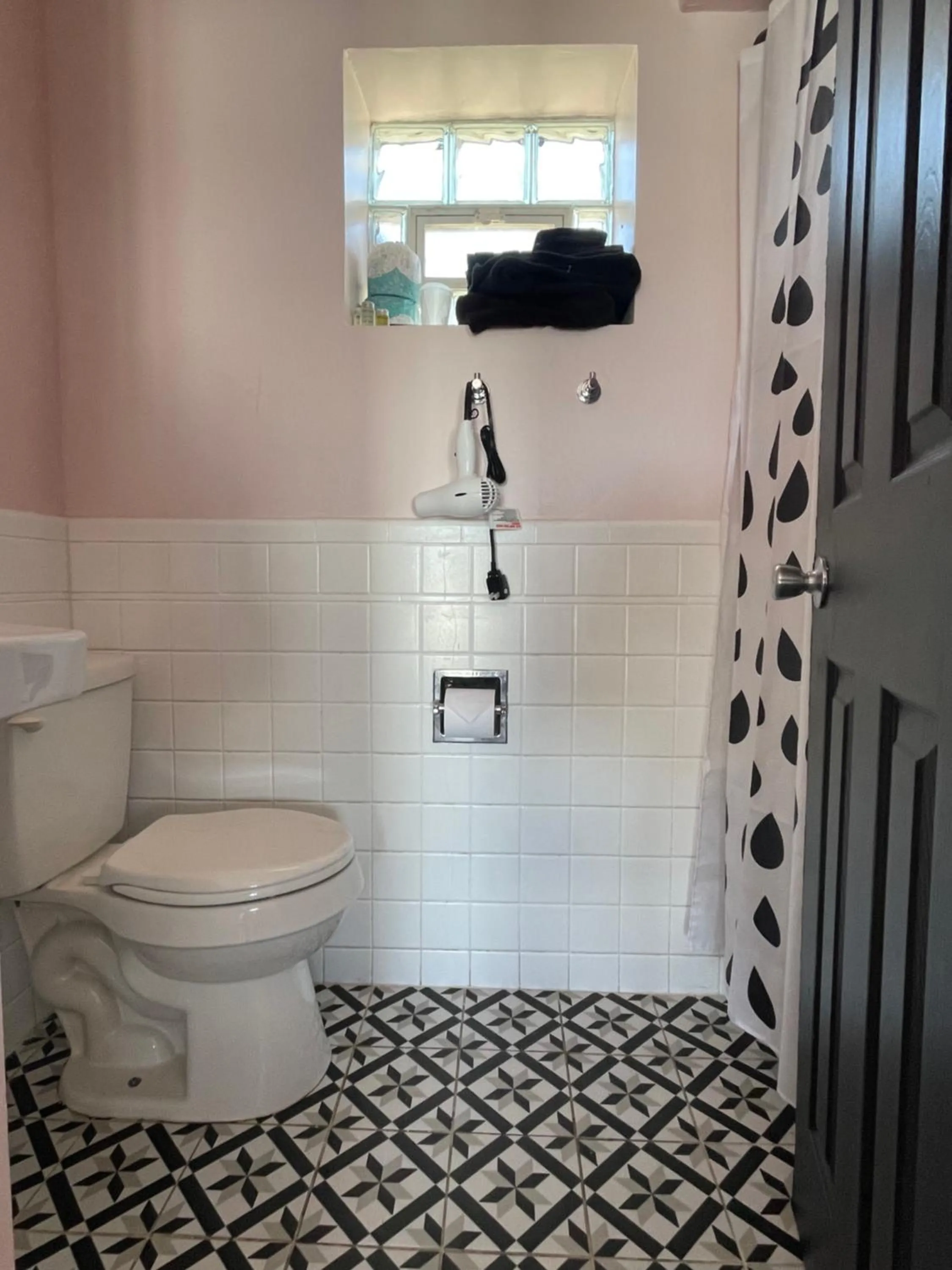 Toilet in Rainbow Motel