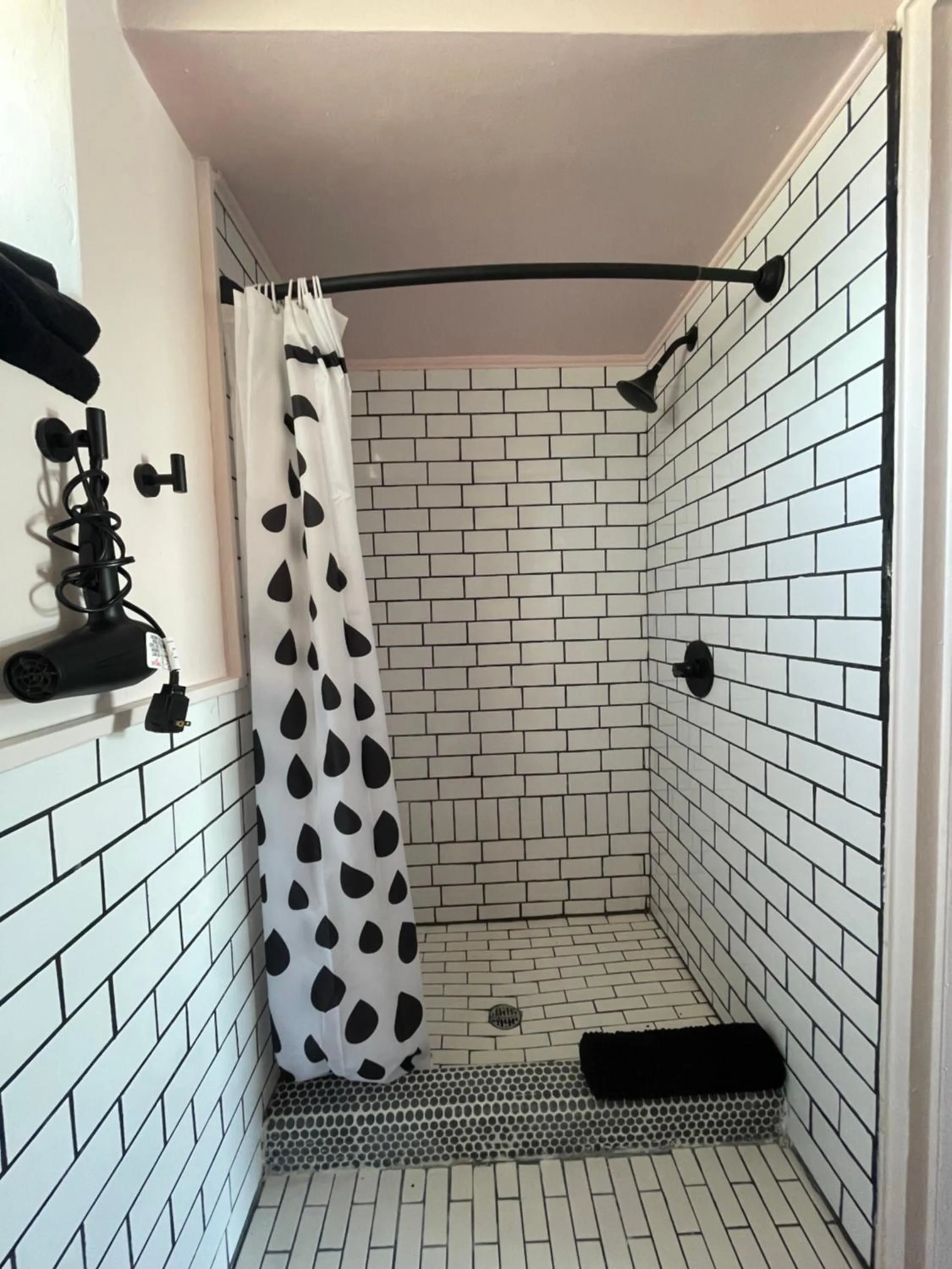 Shower in Rainbow Motel