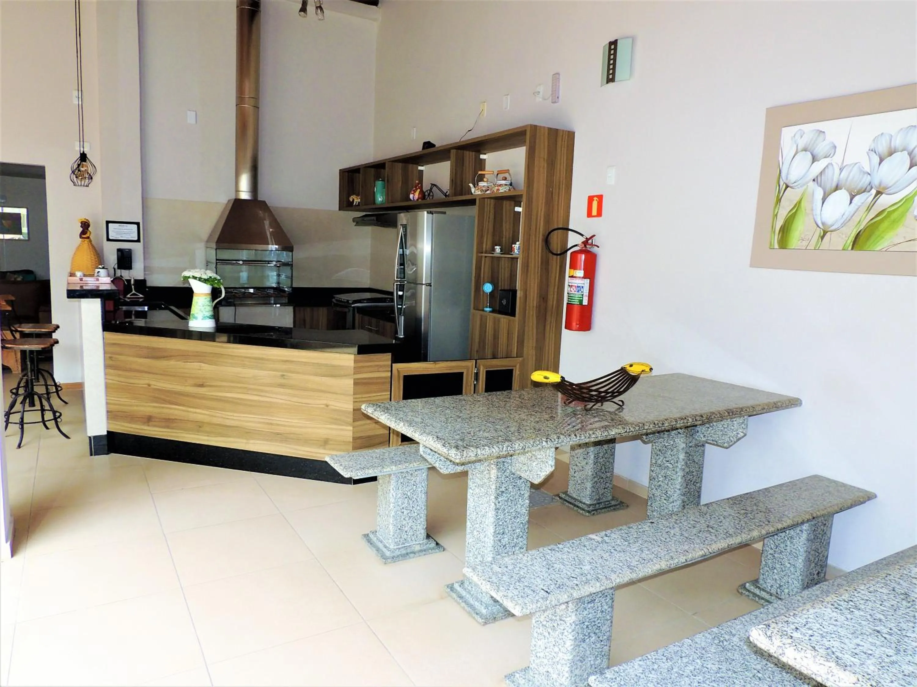 BBQ facilities in Hotel Água Viva - Cachoeira Paulista - SP - Próximo a Canção Nova