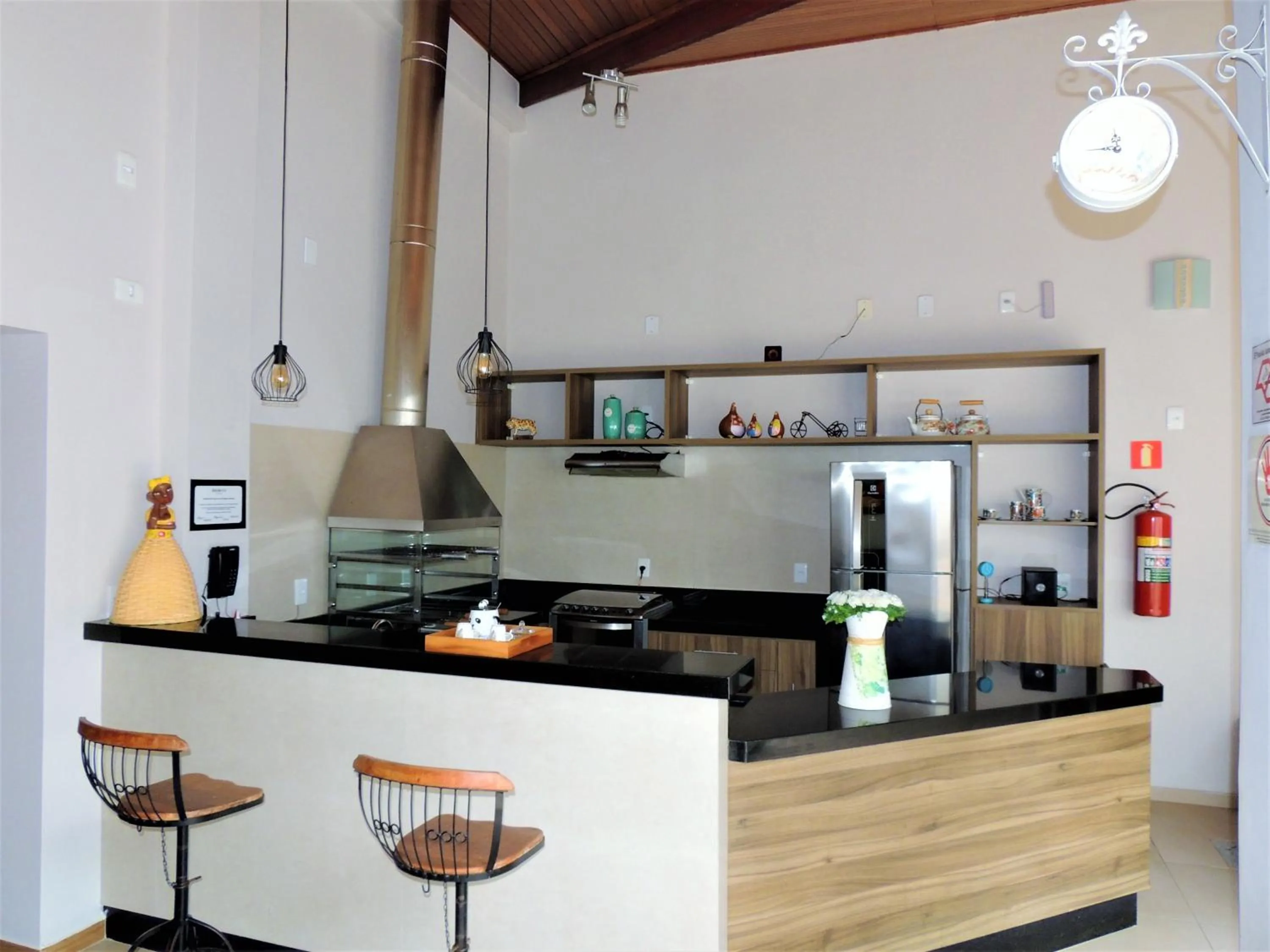 BBQ facilities in Hotel Água Viva - Cachoeira Paulista - SP - Próximo a Canção Nova