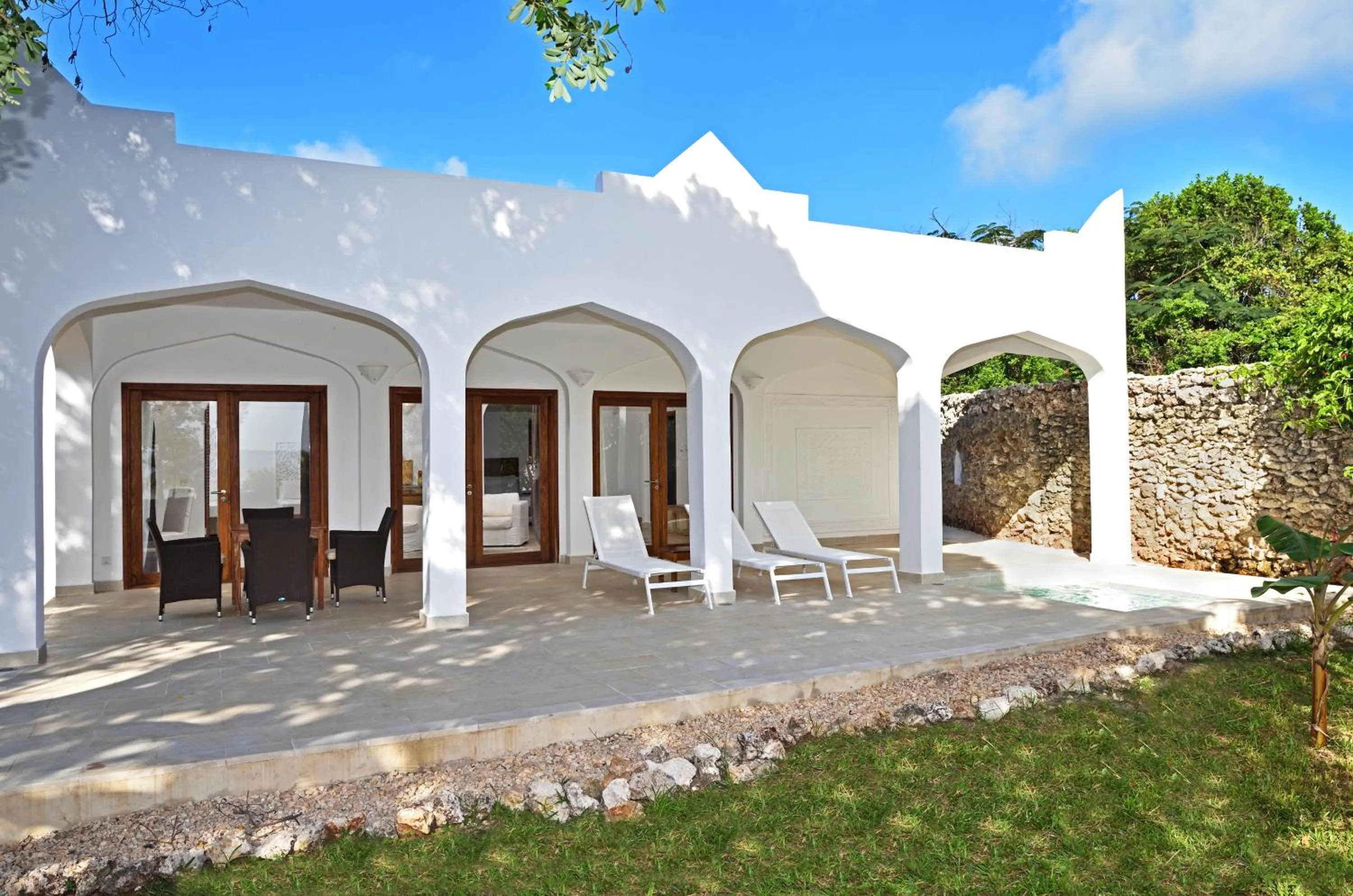 Patio in Konokono Beach Resort and Isaraya Luxury Overwater Villas