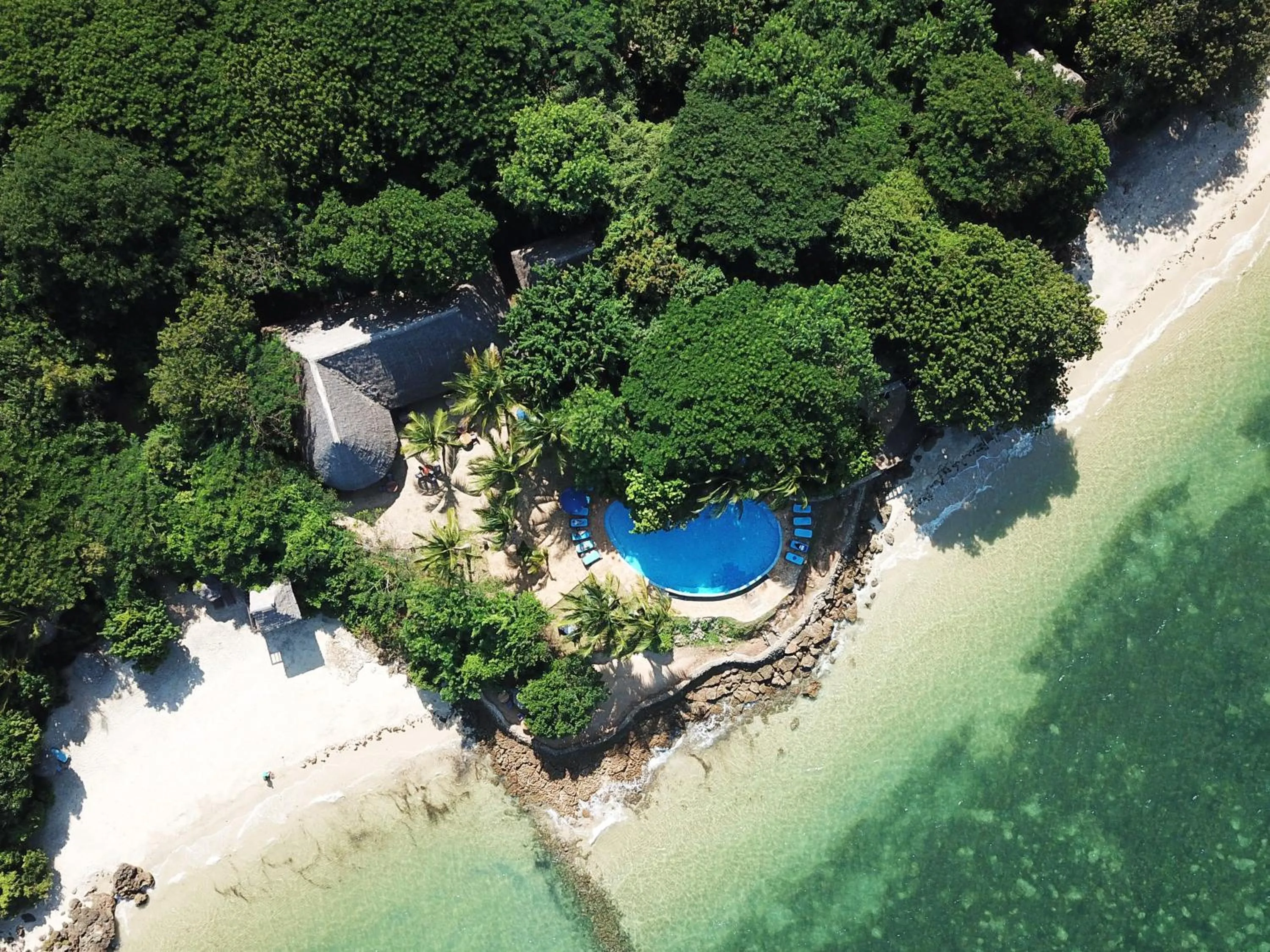 Bird's eye view in Fumba Beach Lodge