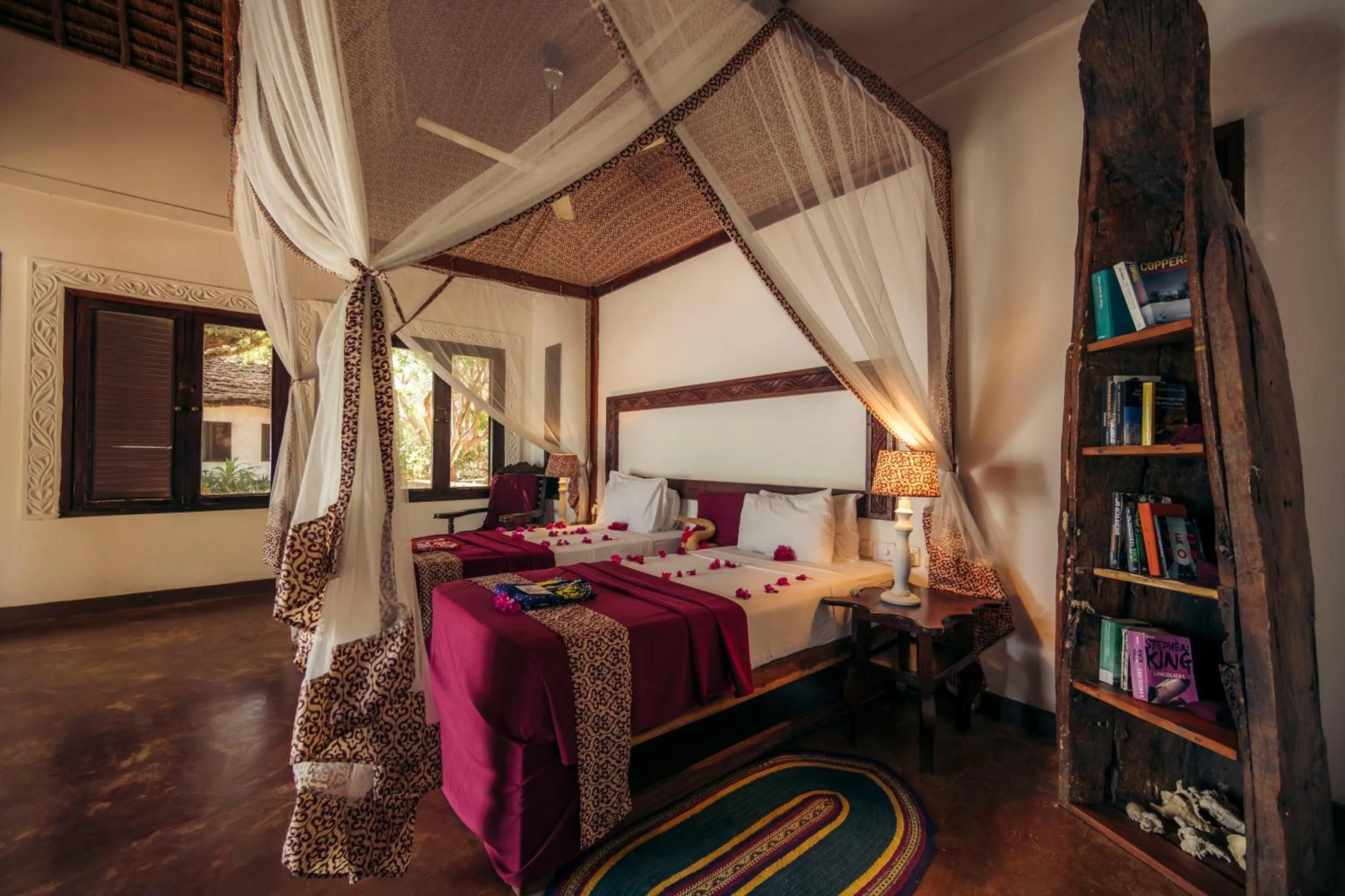 Bedroom, Bed in Fumba Beach Lodge