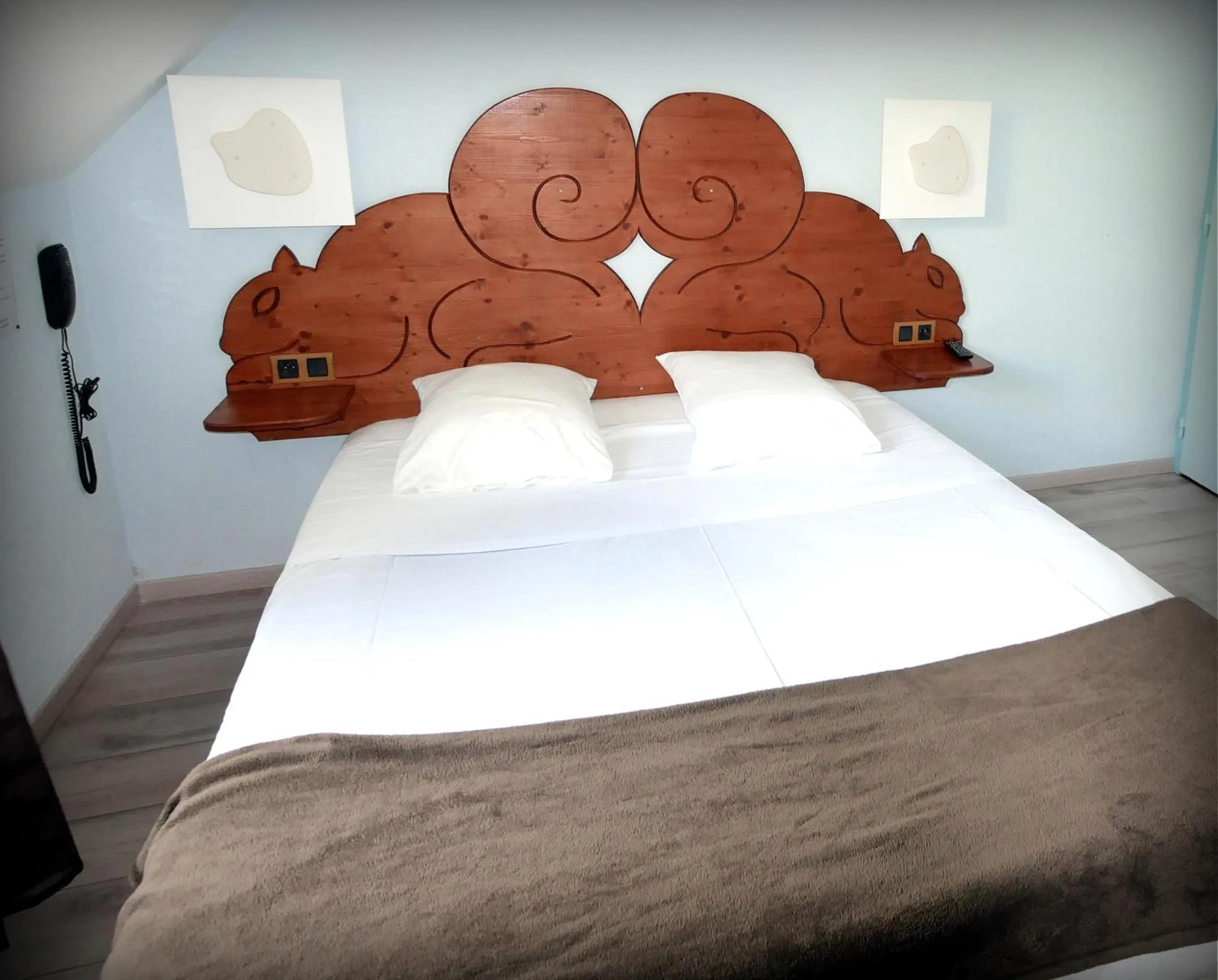 Bed in Auberge de la Rivière