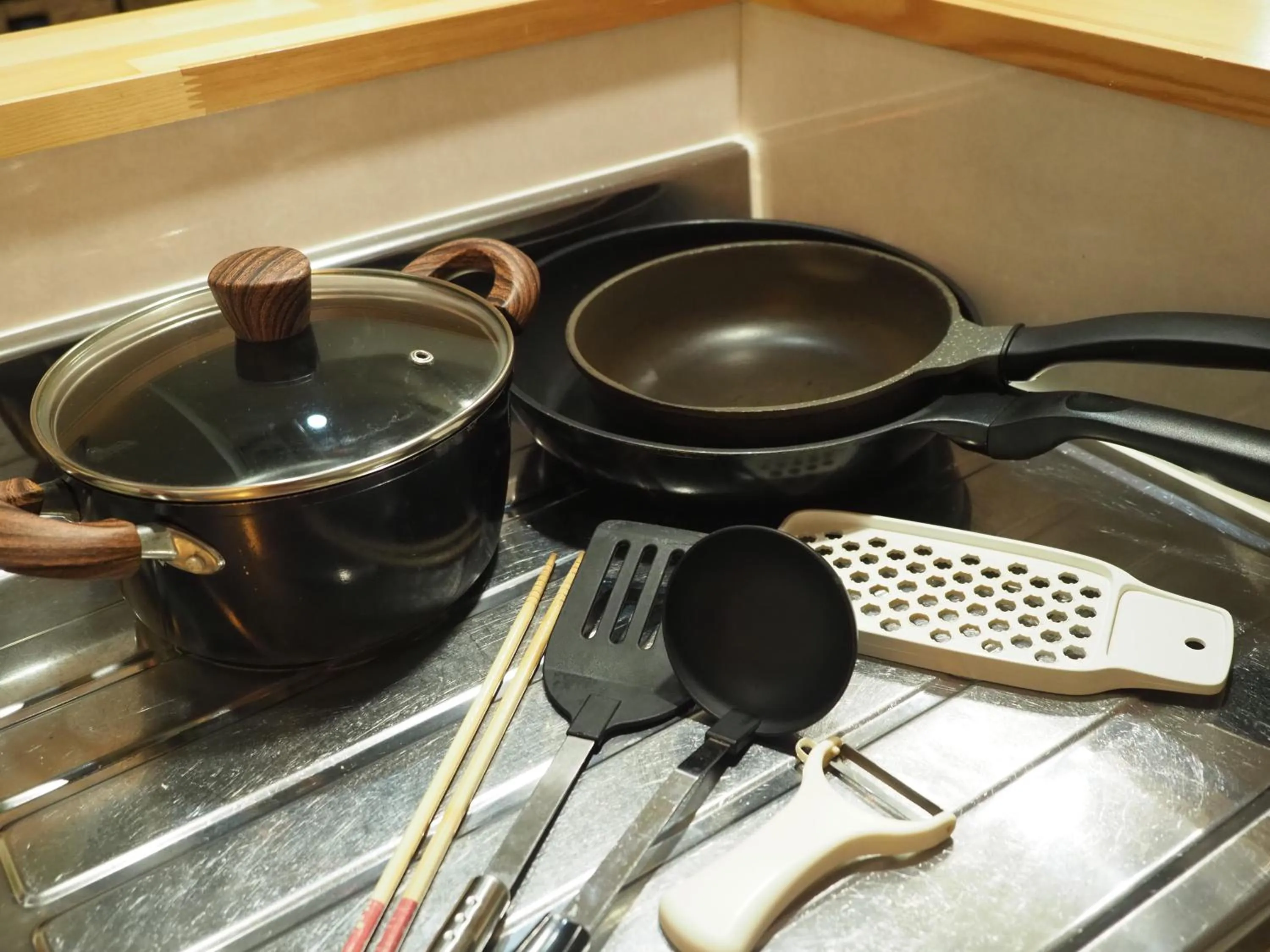 Kitchen or kitchenette in Guest House Moshiripa