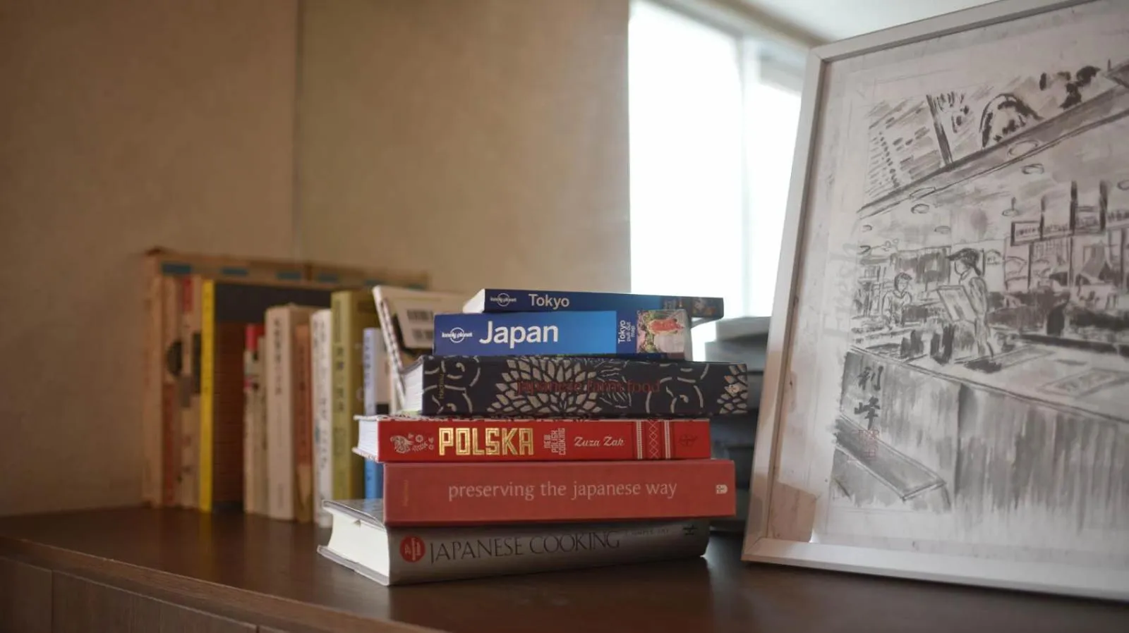 Library in Guest House Moshiripa