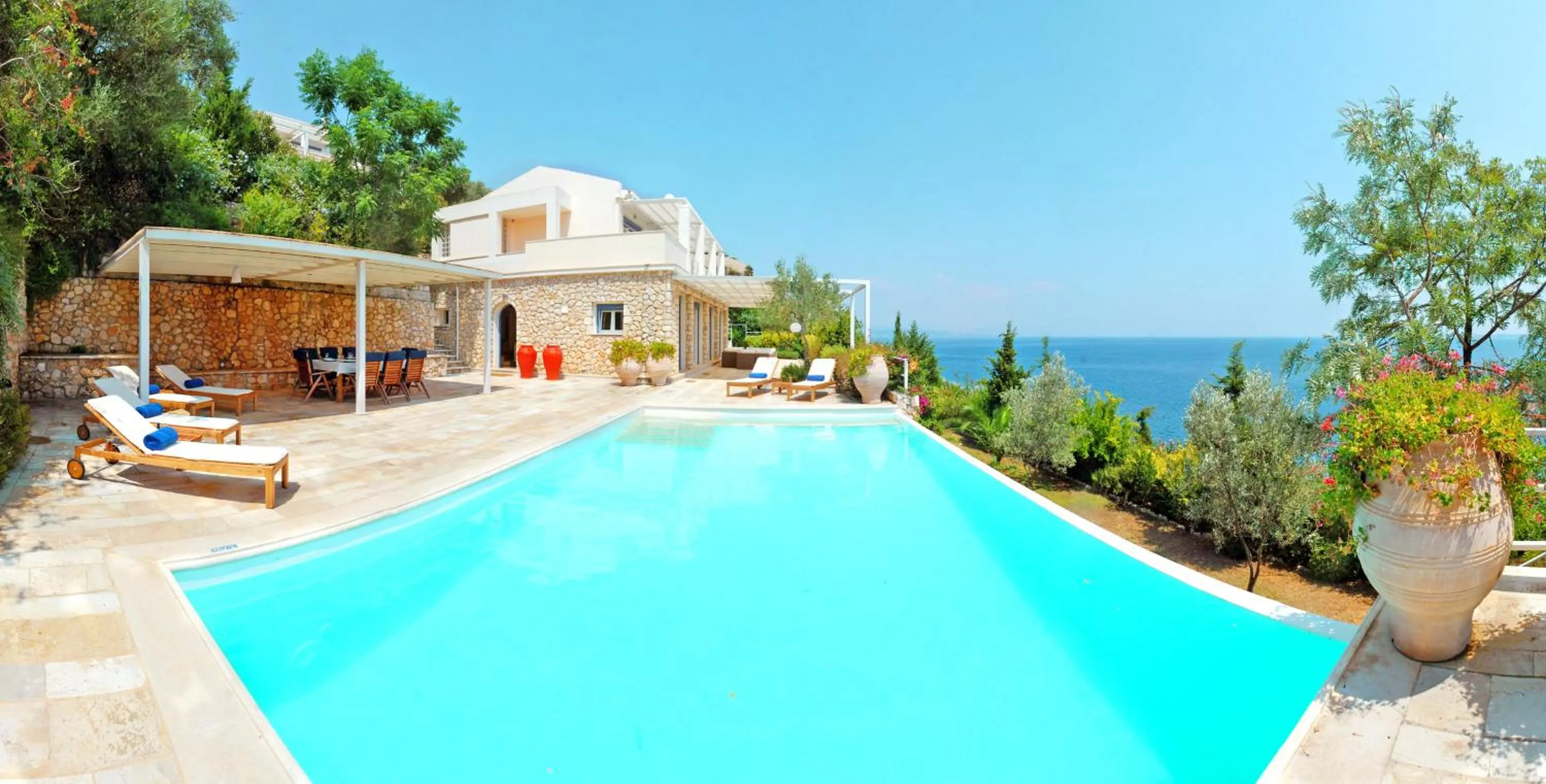 Sea view in Corfu Luxury Villas