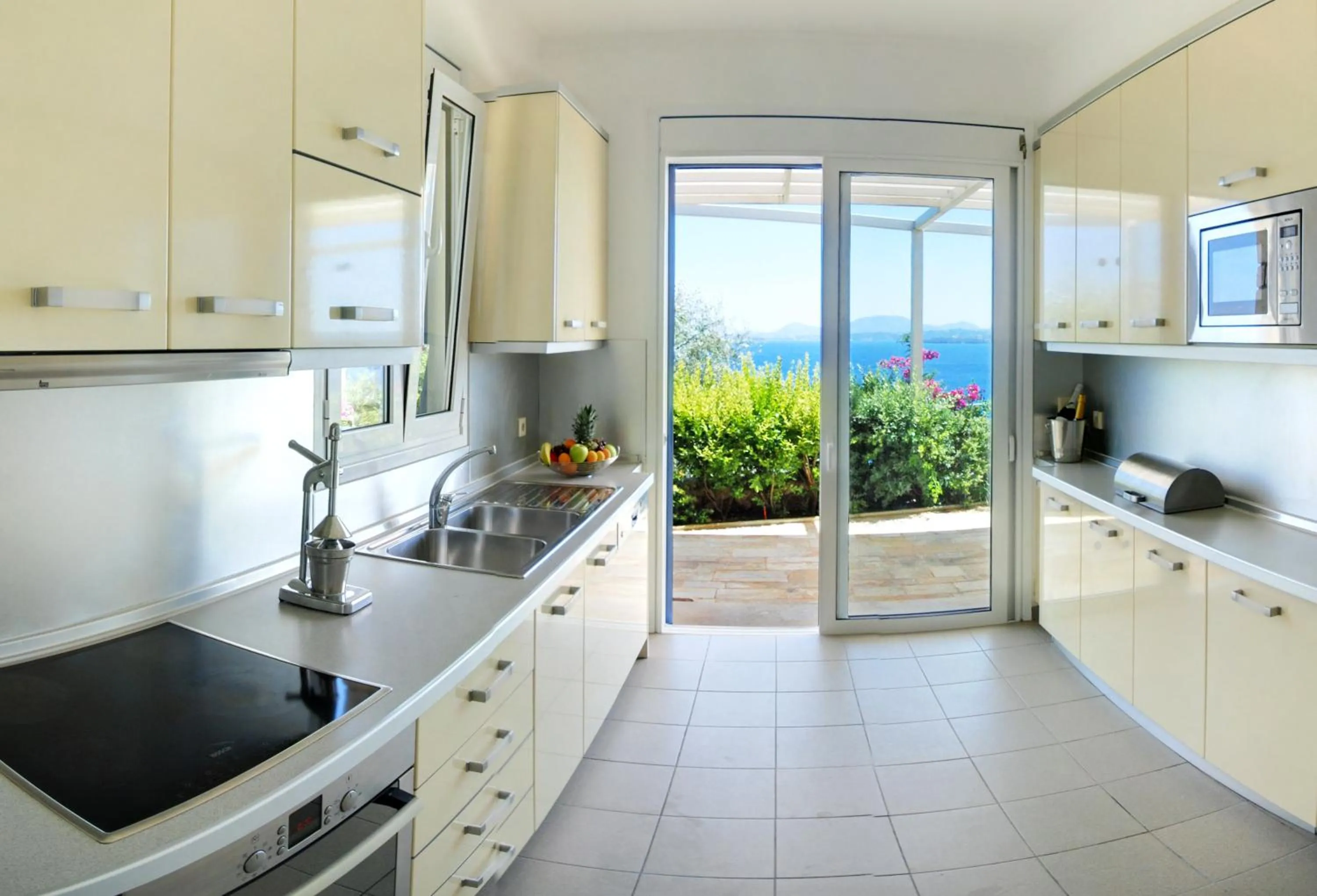 Kitchen or kitchenette in Corfu Luxury Villas