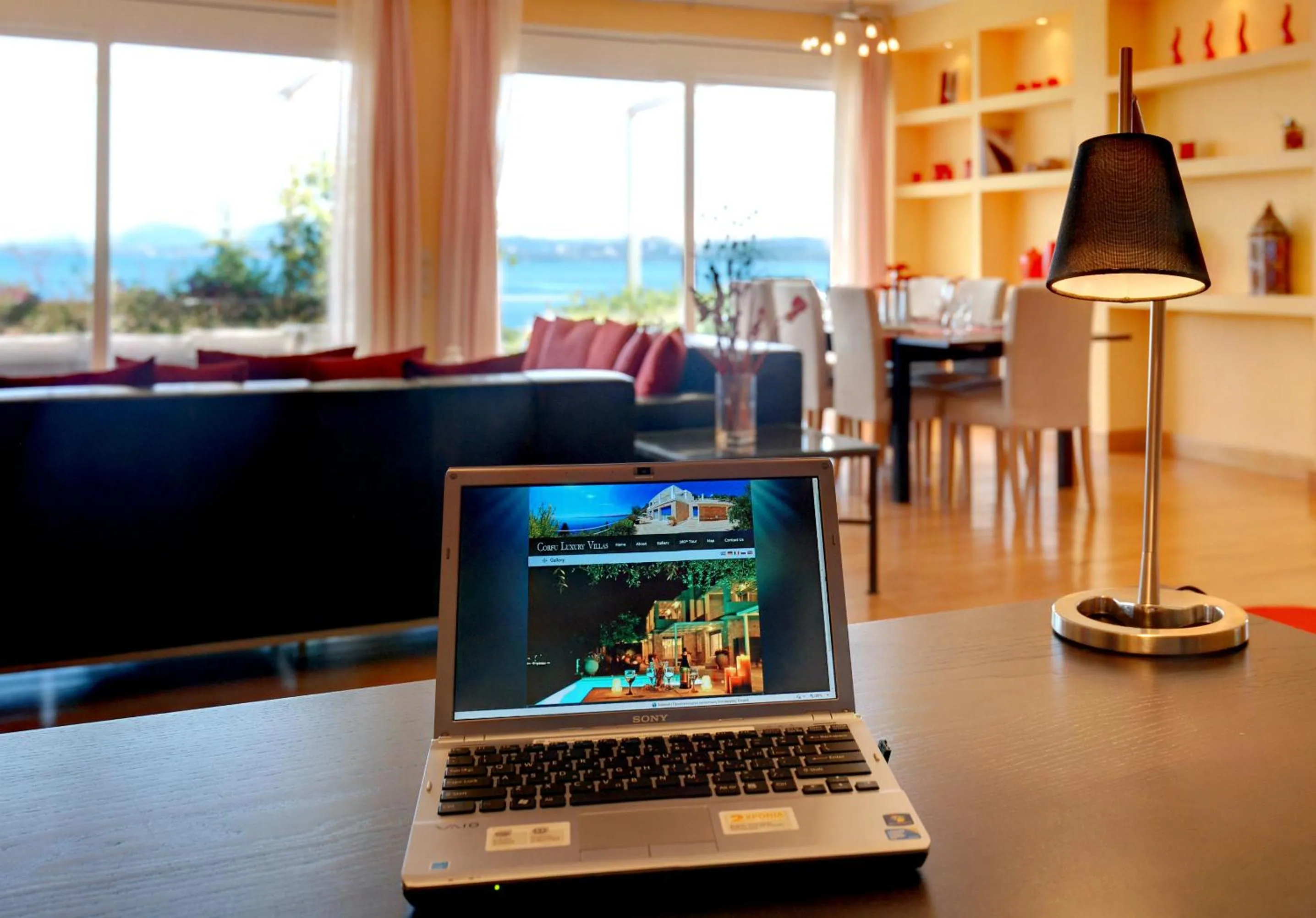 Living room in Corfu Luxury Villas
