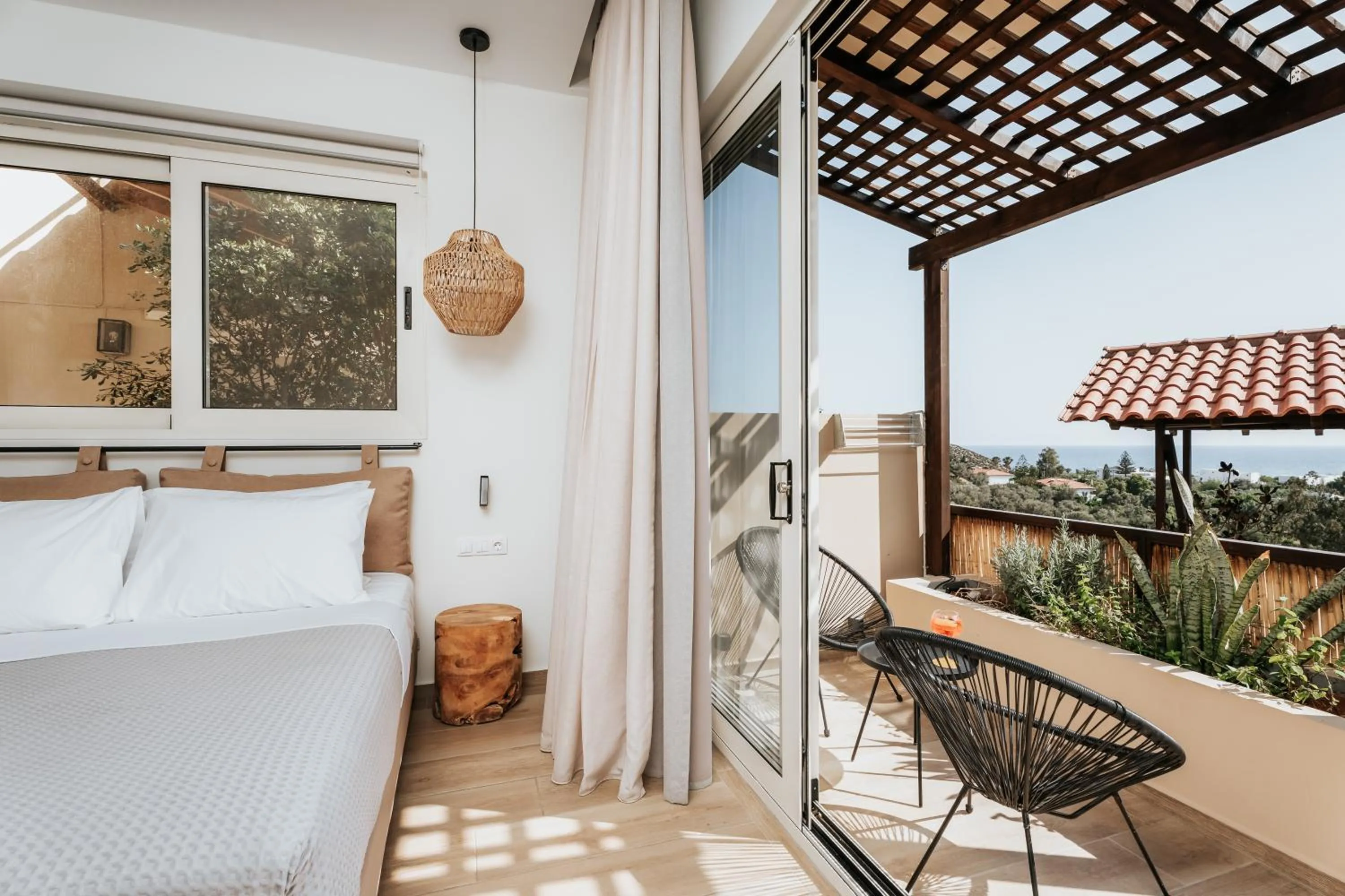 View (from property/room), Bed in Paralos The Maxine Adults Only