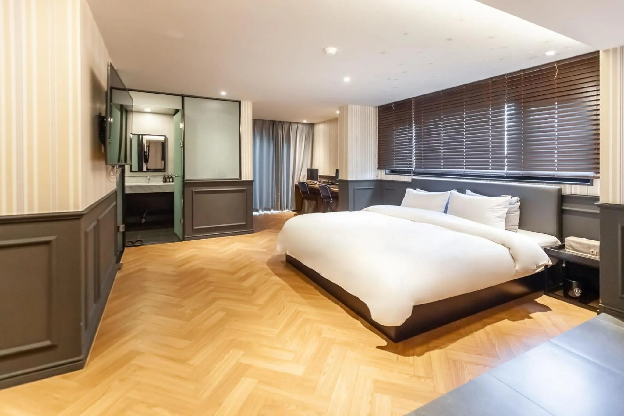 Bed in Brown Dot Hotel Seomyeon