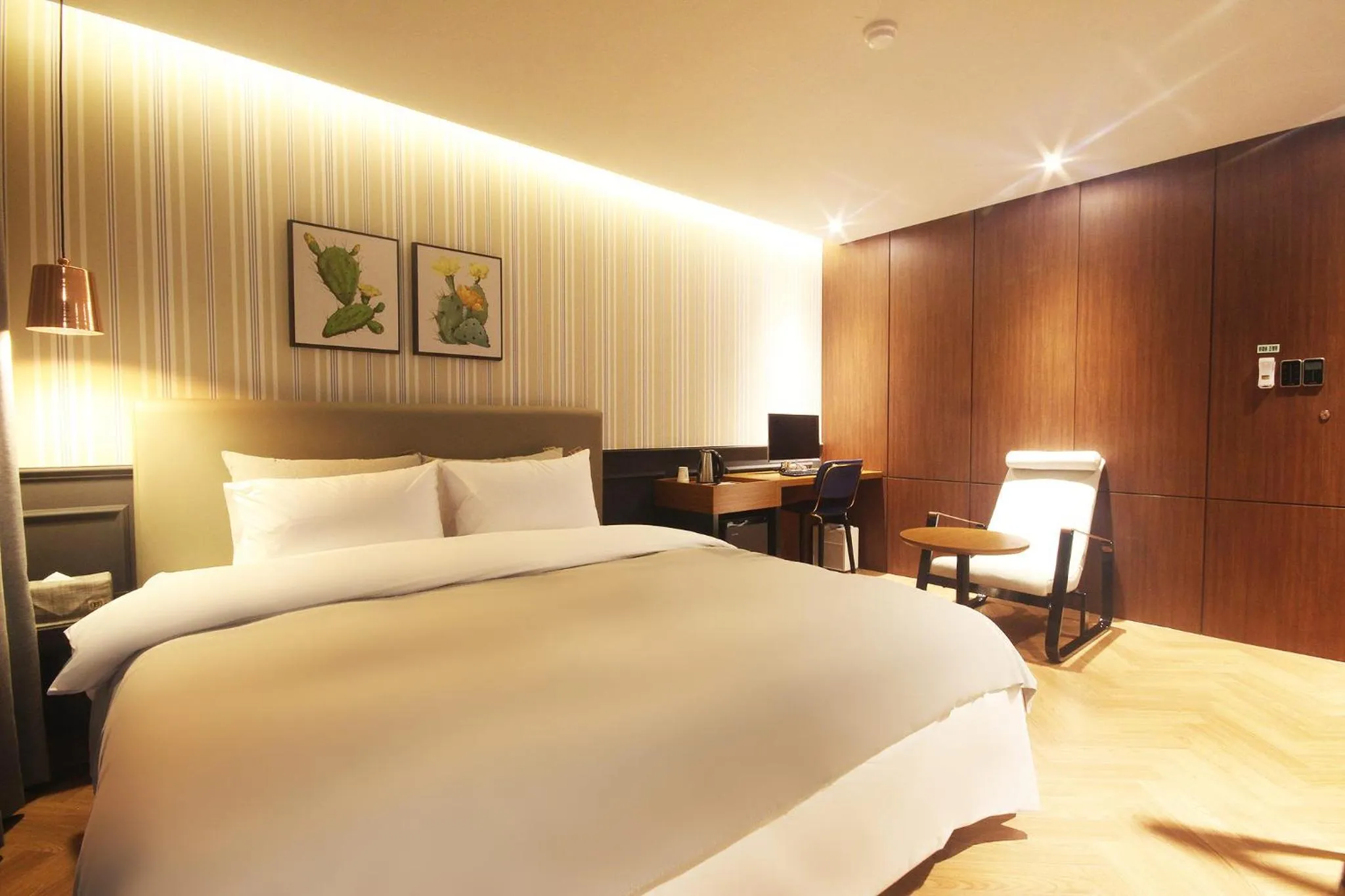 Bed in Brown Dot Hotel Seomyeon