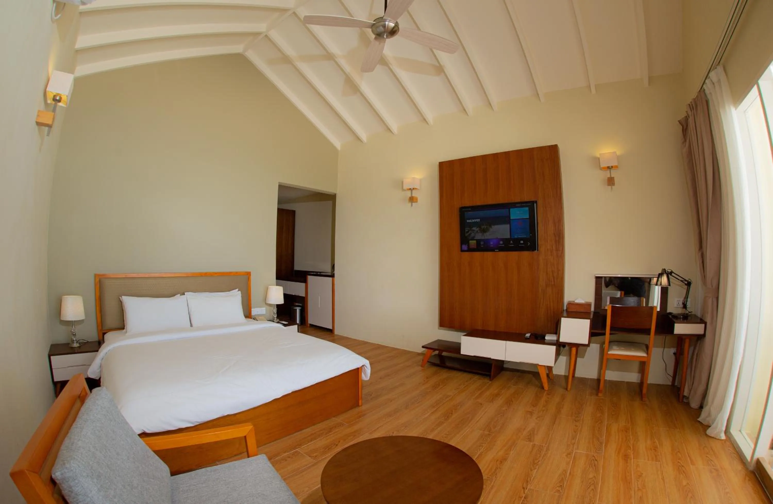 Bed in Hondaafushi Island Resort