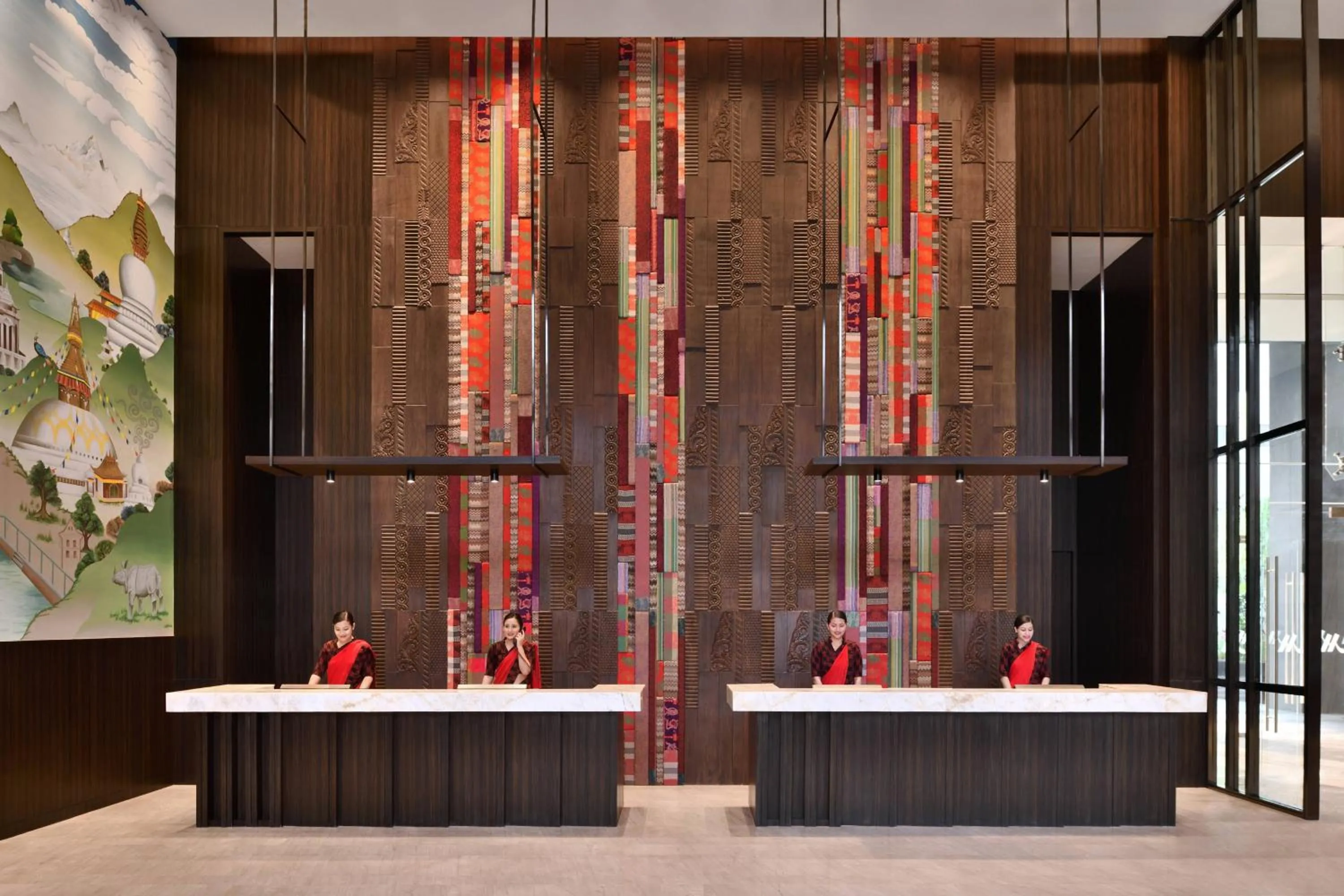 Lobby or reception in Kathmandu Marriott Hotel