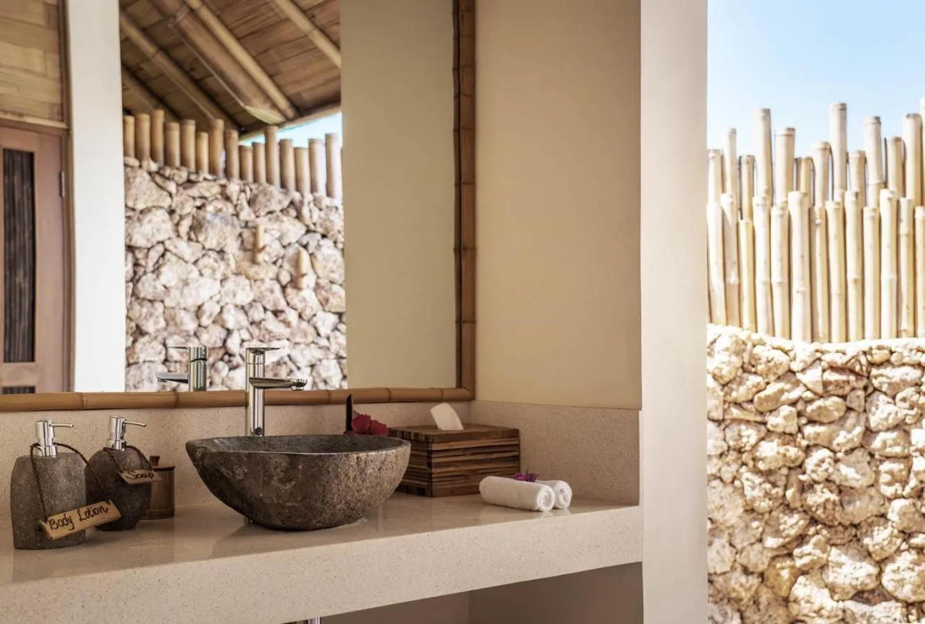 Bathroom in Maringi Sumba by the Sumba Hospitality Foundation