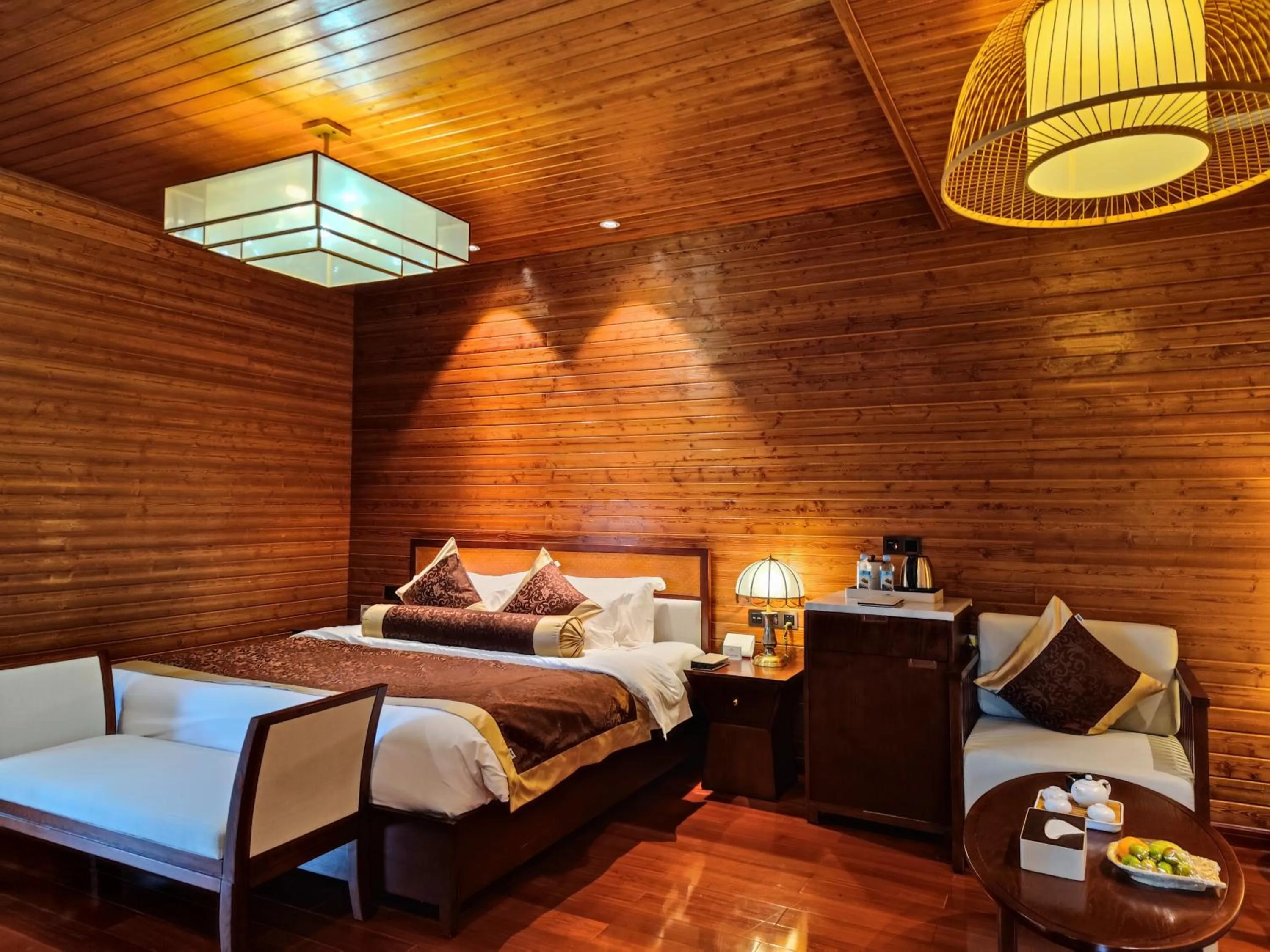 Bed in Prince Manor Resort