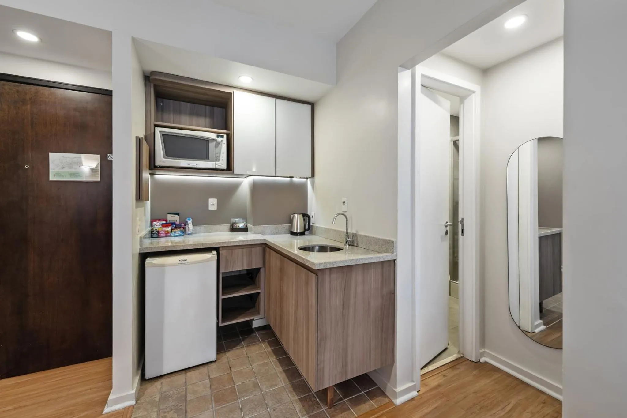 Kitchen or kitchenette in Staybridge Suites São Paulo by IHG