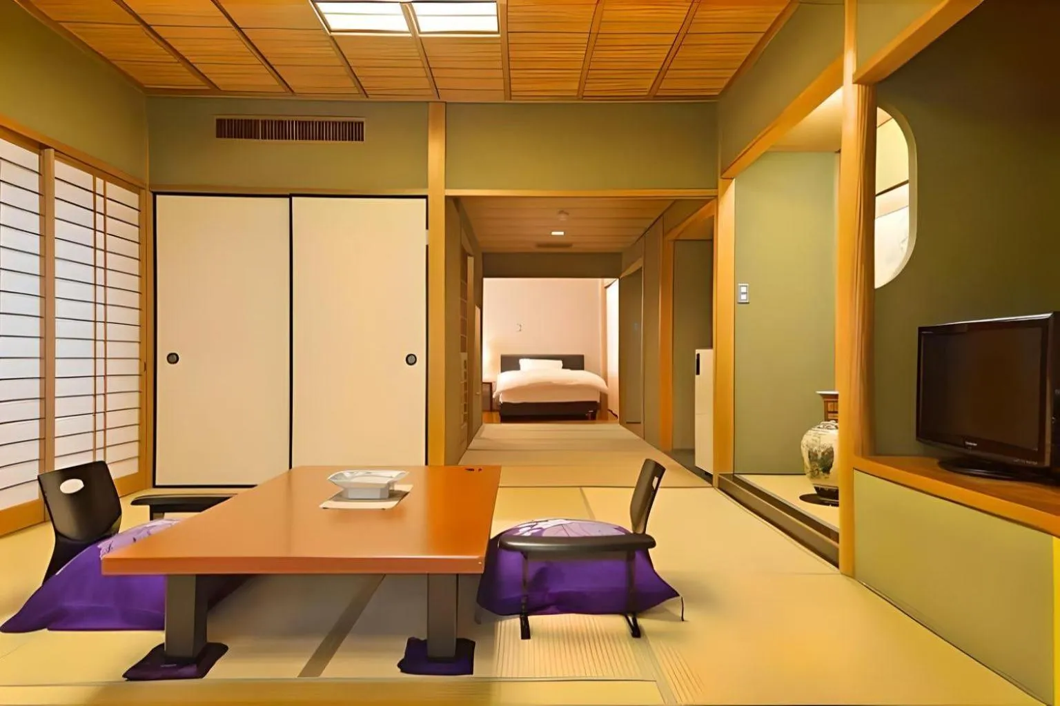 Living room, Bed in Hotel Kan-ichi