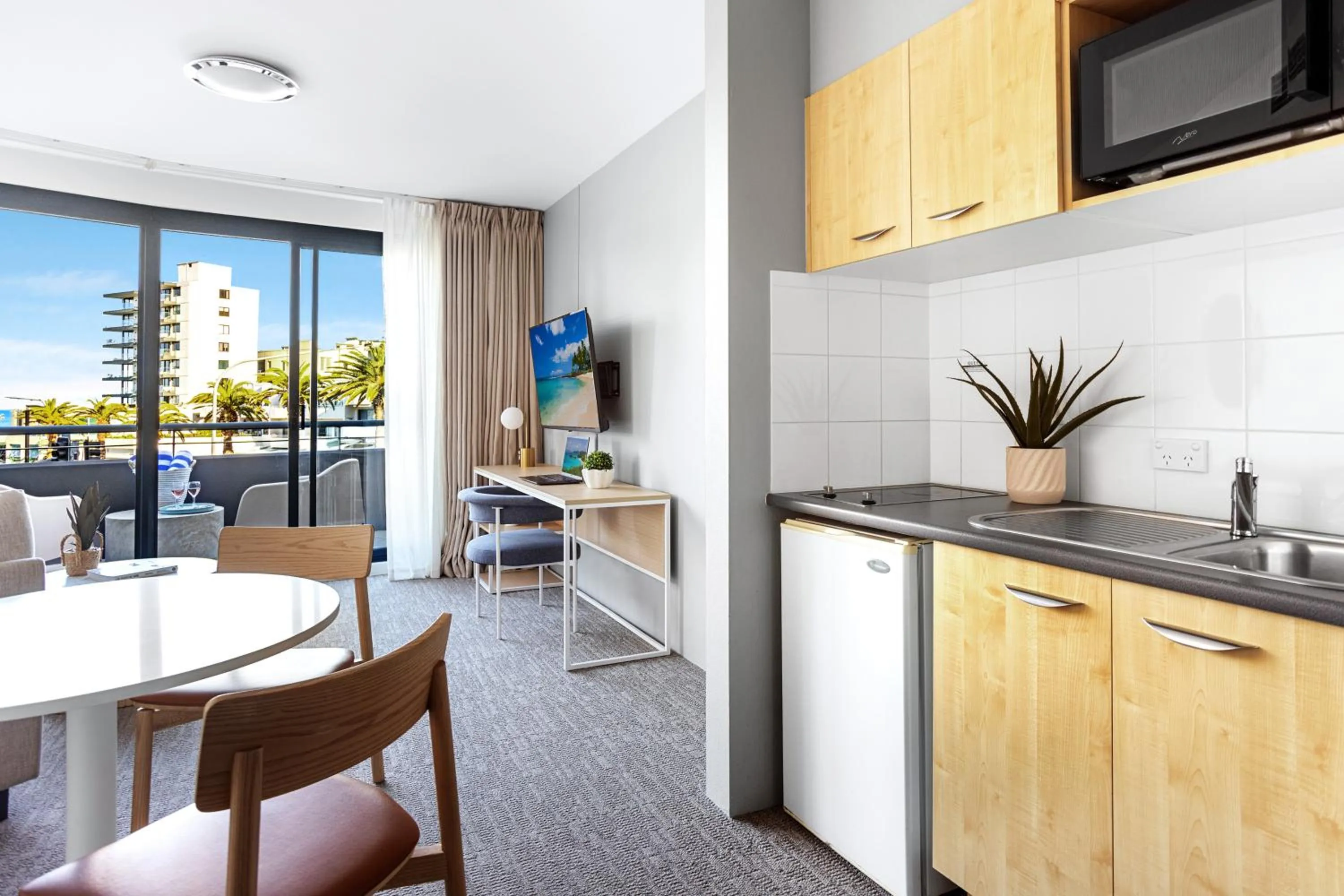 kitchen in Quest Cronulla Beach