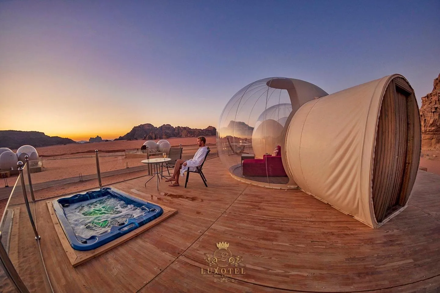 Property building in Wadi Rum Bubble Luxotel