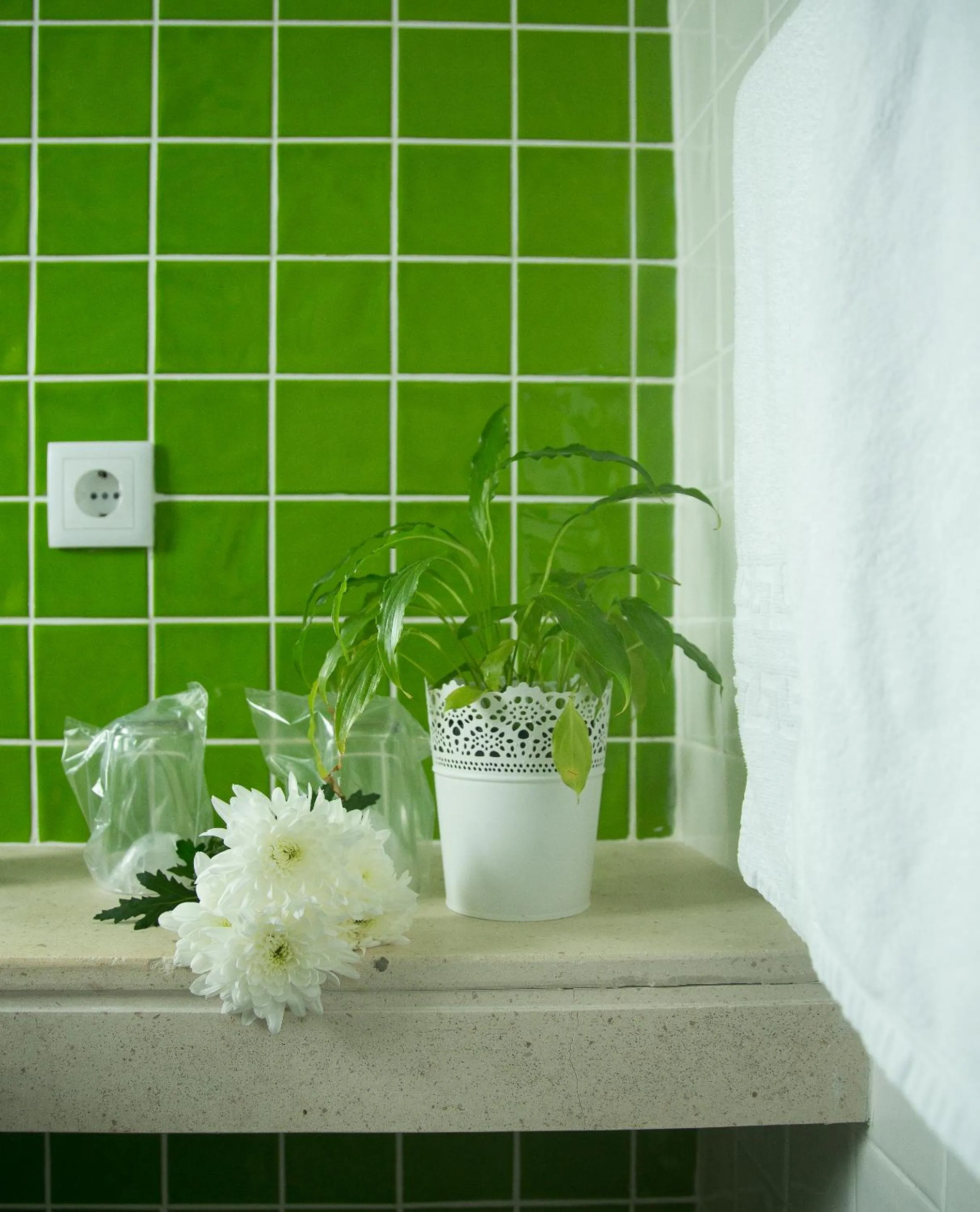 Bathroom in Hotel Alcides