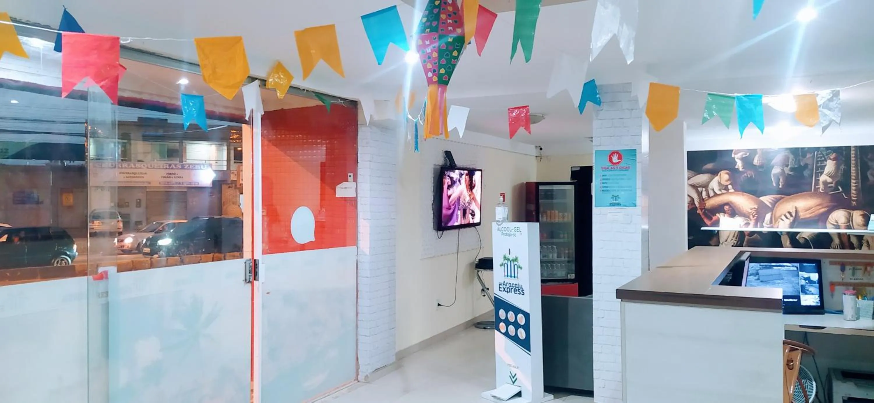 Lobby or reception in Hotel Aracaju Express