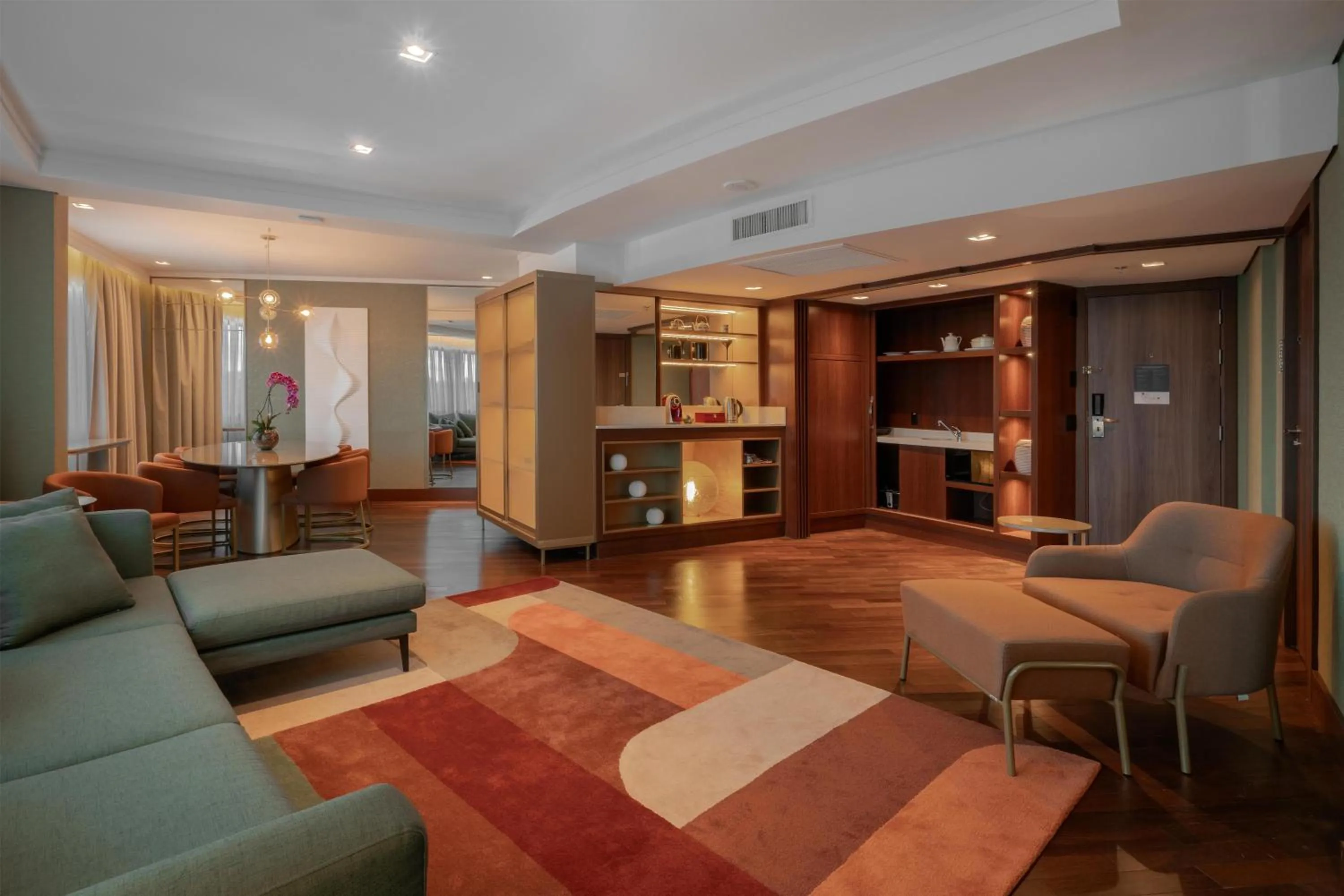 Living room in Hilton Porto Alegre, Brazil