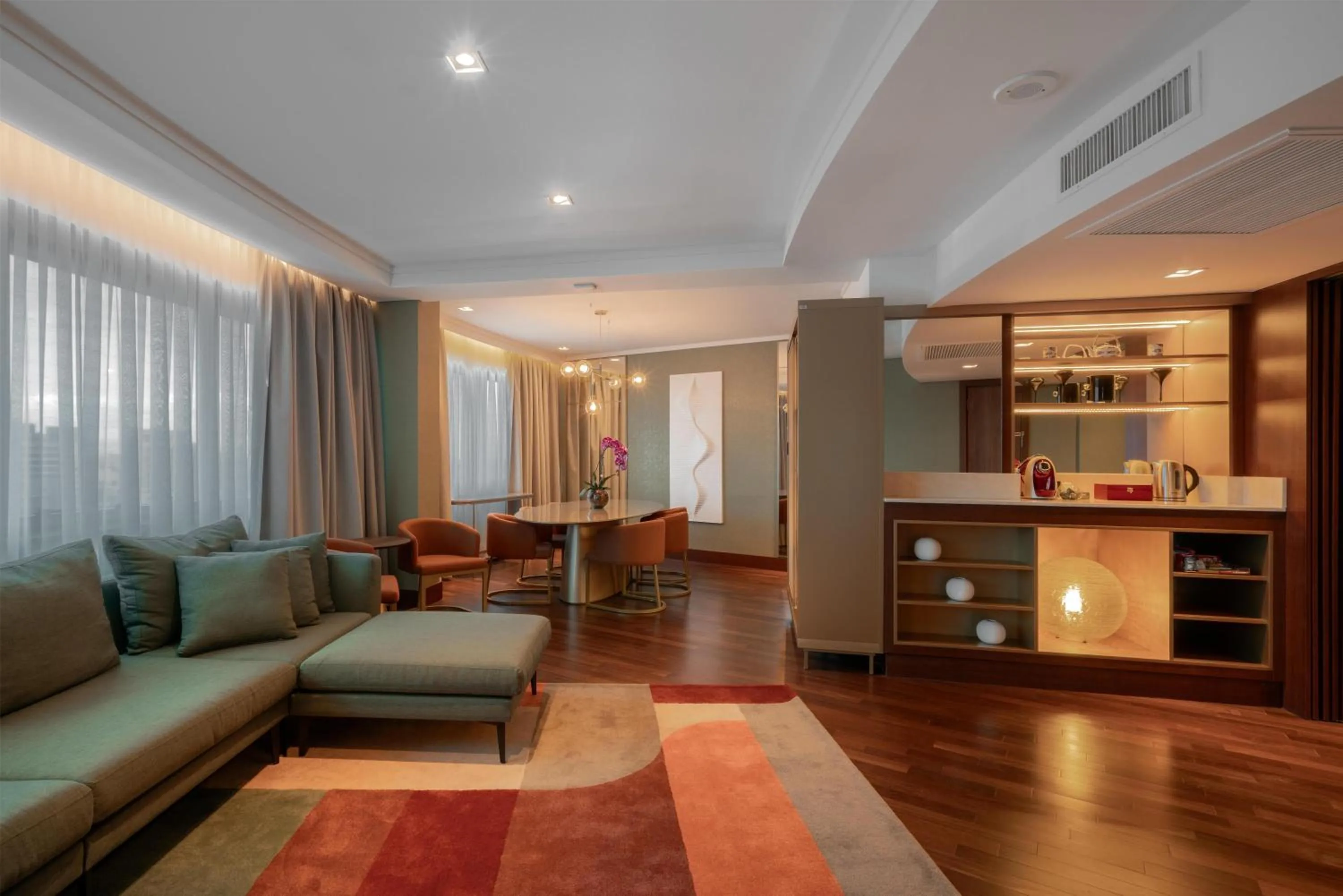 Living room in Hilton Porto Alegre, Brazil