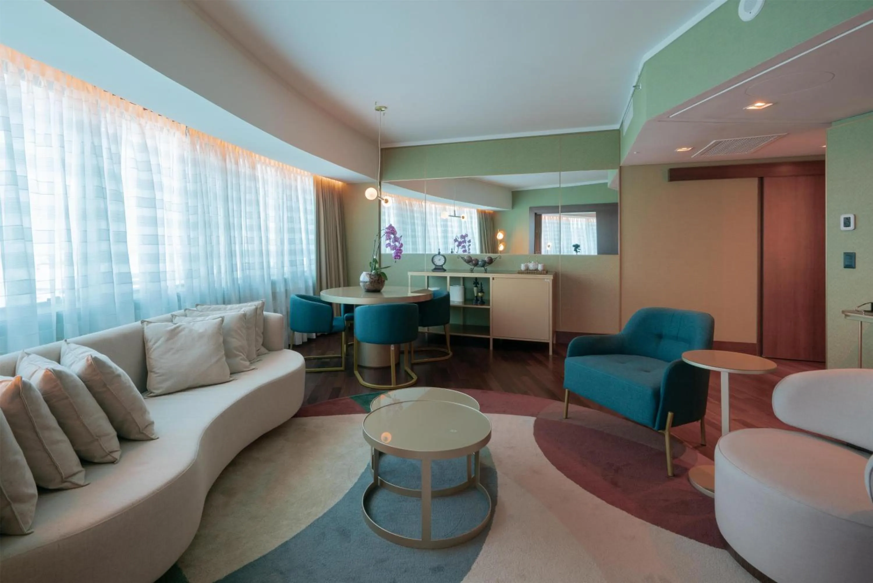 Living room in Hilton Porto Alegre, Brazil