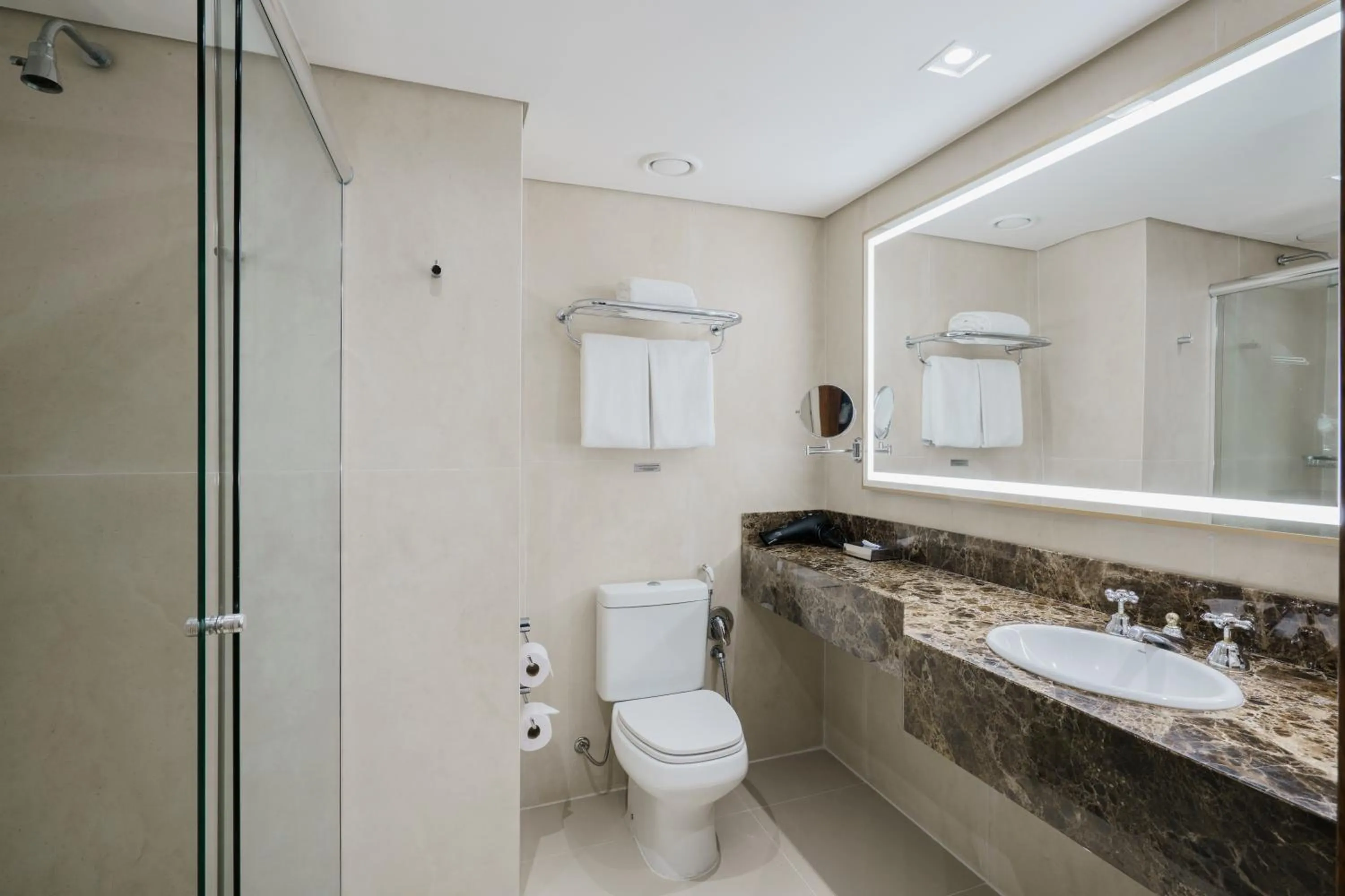 Bathroom in Hilton Porto Alegre, Brazil