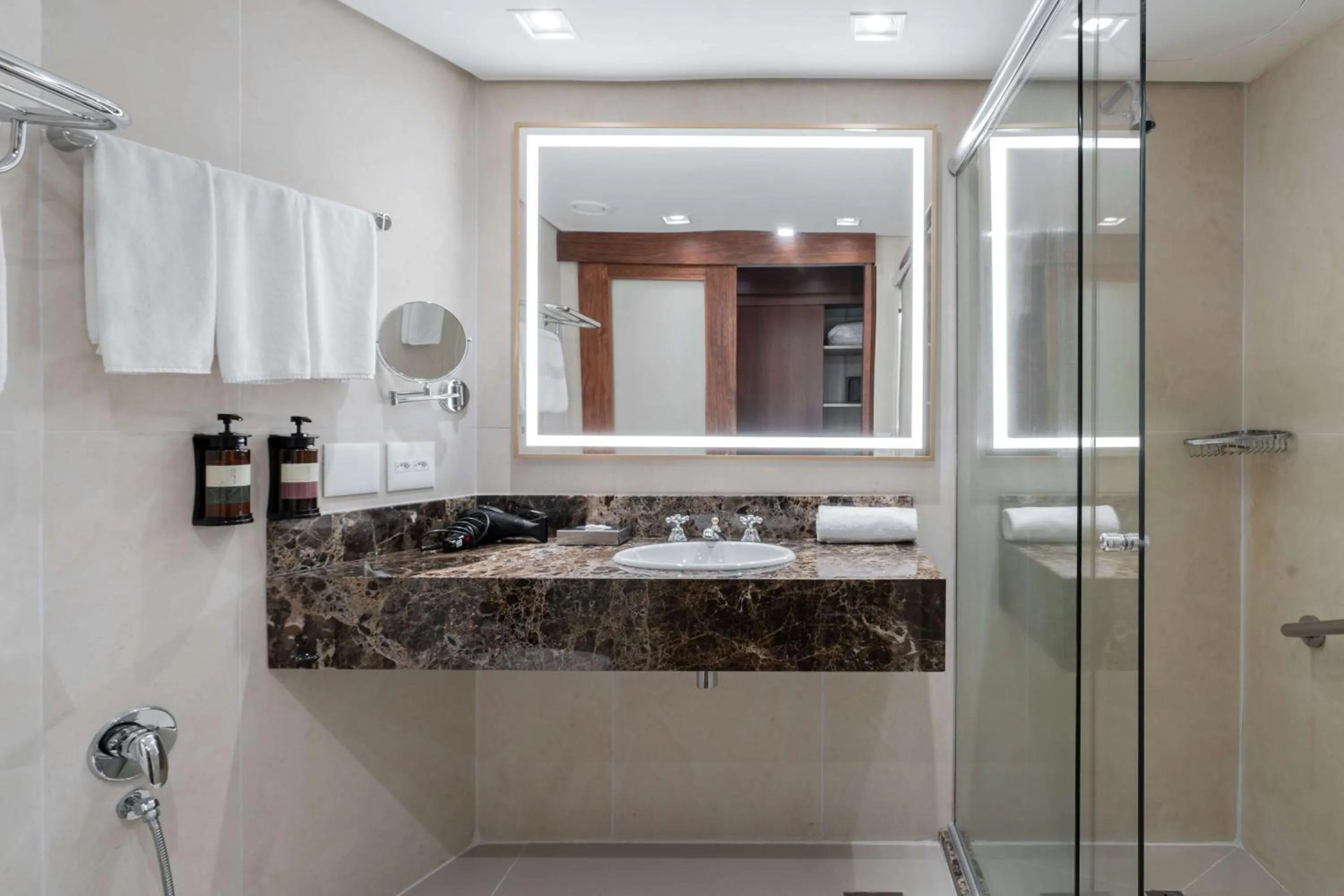 Bathroom in Hilton Porto Alegre, Brazil