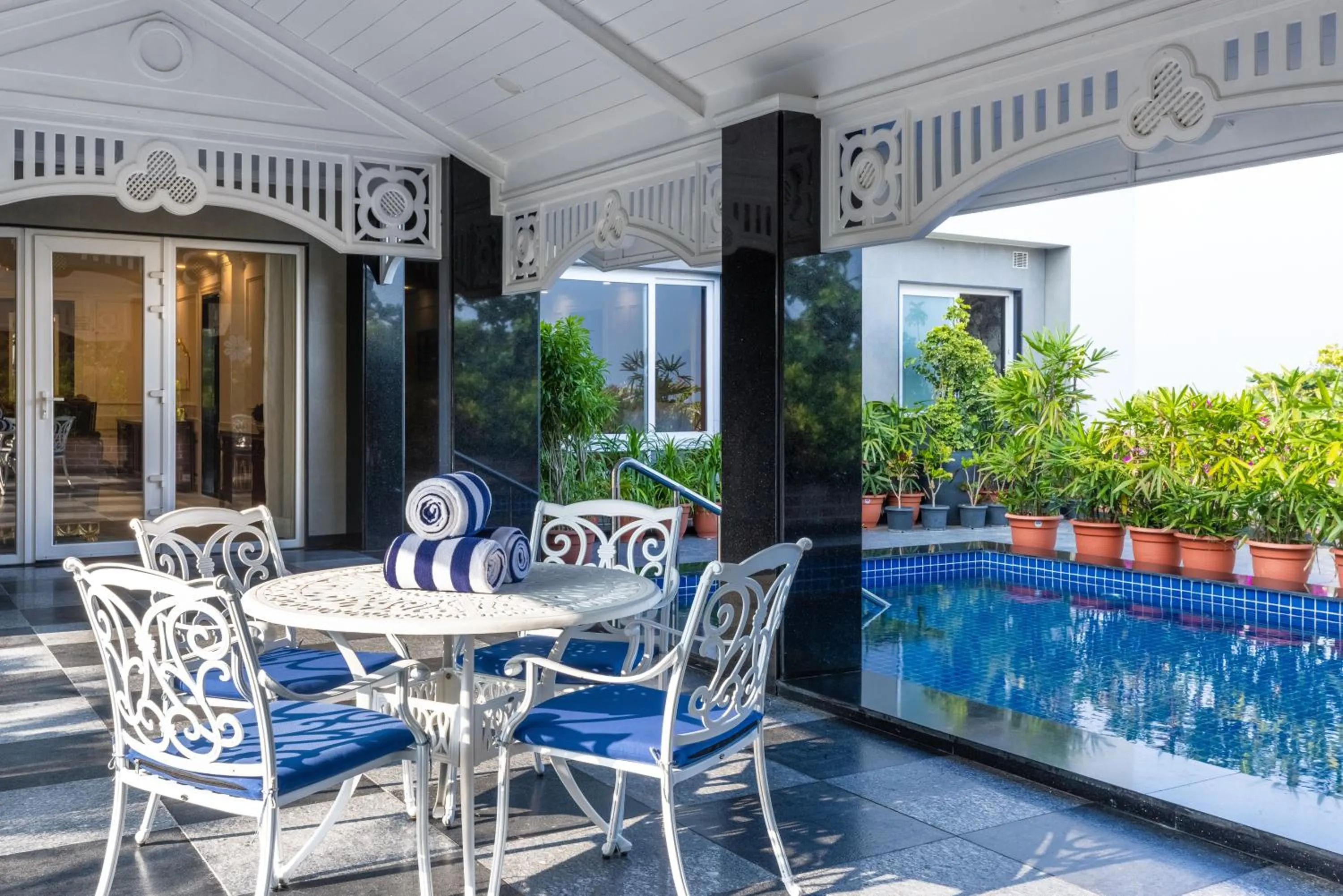 Patio in Mayfair Palm Beach Resort