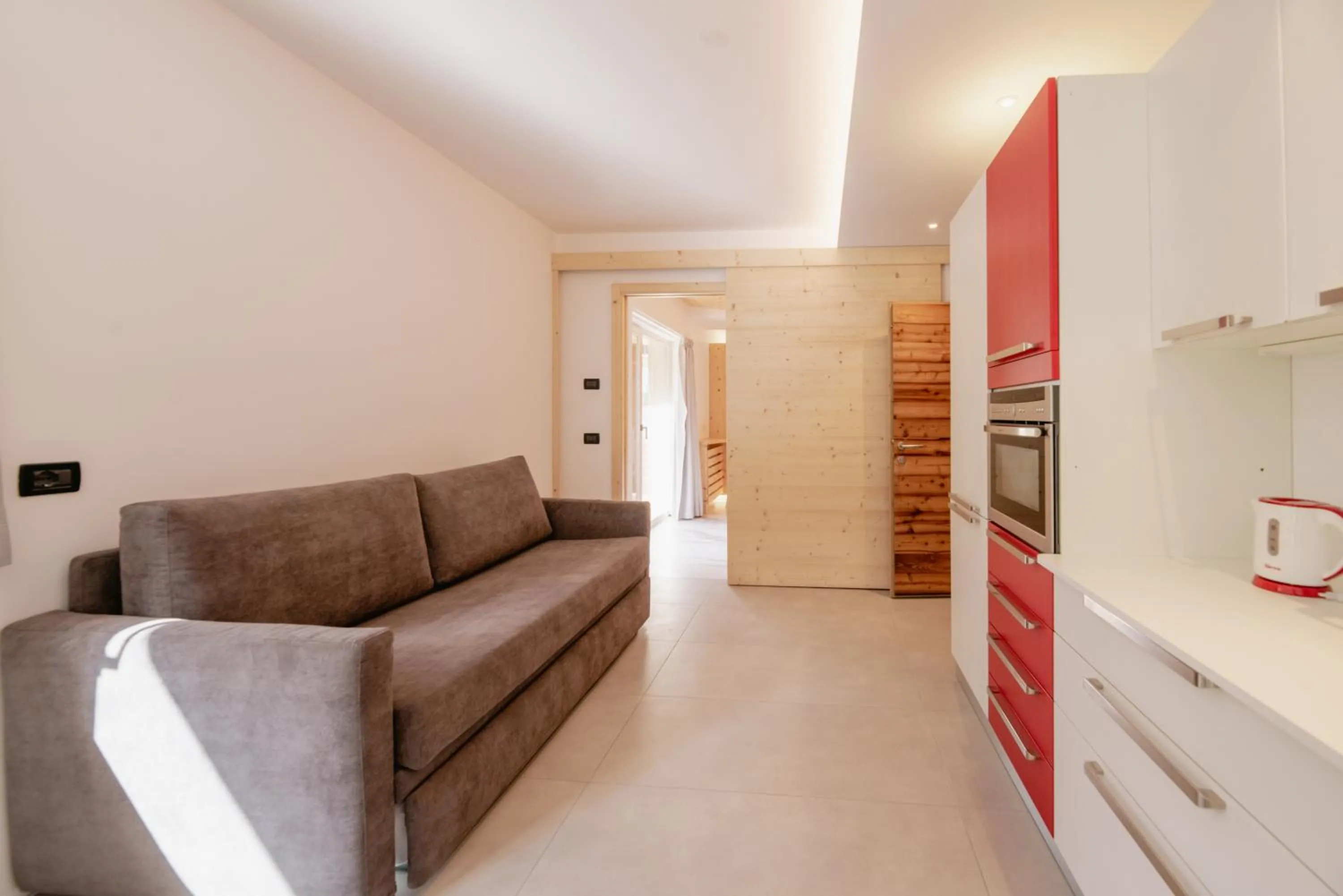 Kitchen or kitchenette in Garnì Aurora Bed and Breakfast