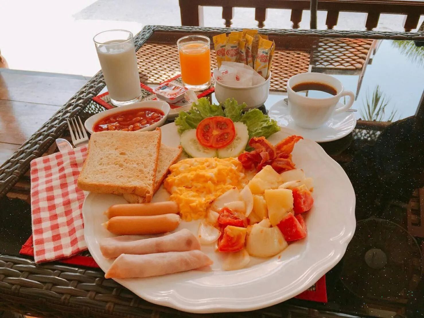 Breakfast in Grand Sea Beach Resort
