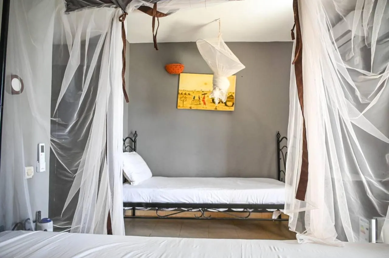 Bed in Hotel le Trarza